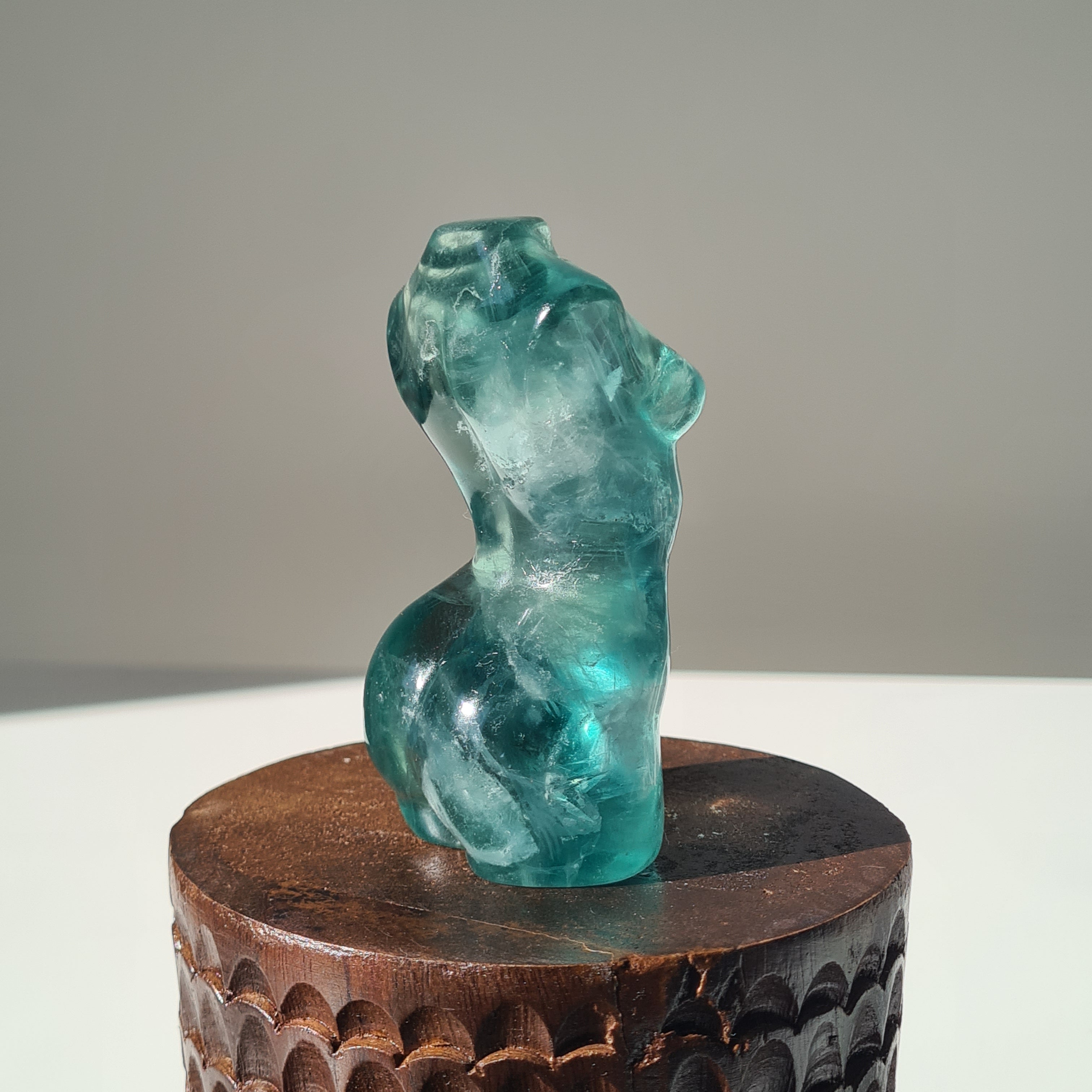 Fluorite Crystal Goddess | E | 300 g | looks Green in laked eyes