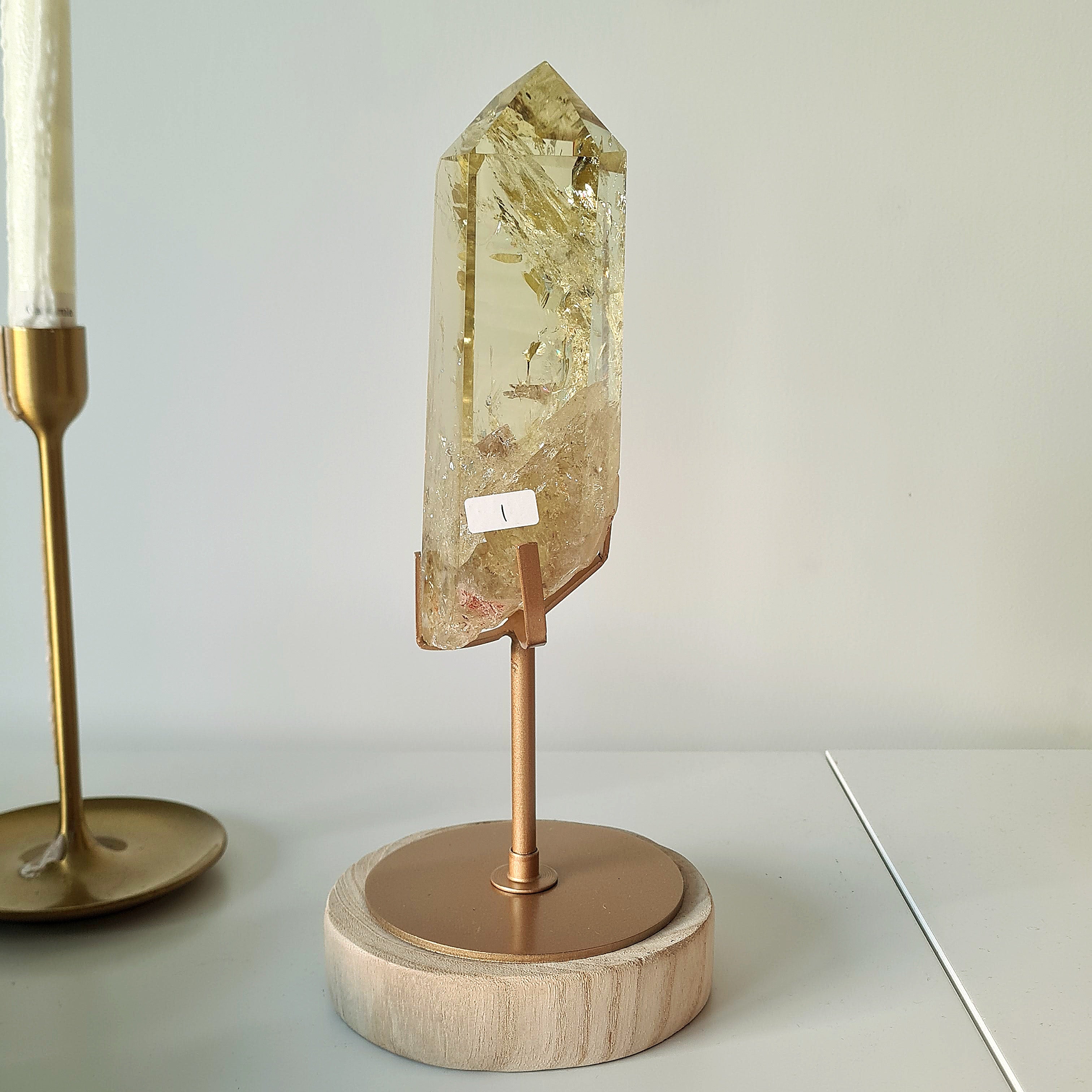 Citrine On Stand | Appx 16 cm tall