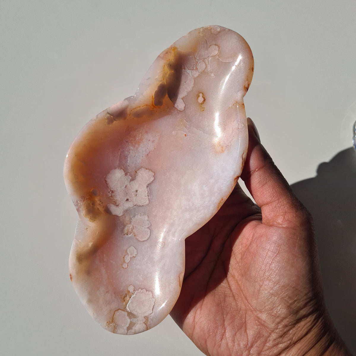 Carnelian Flower Agate Bowl | H | 15.5 cm
