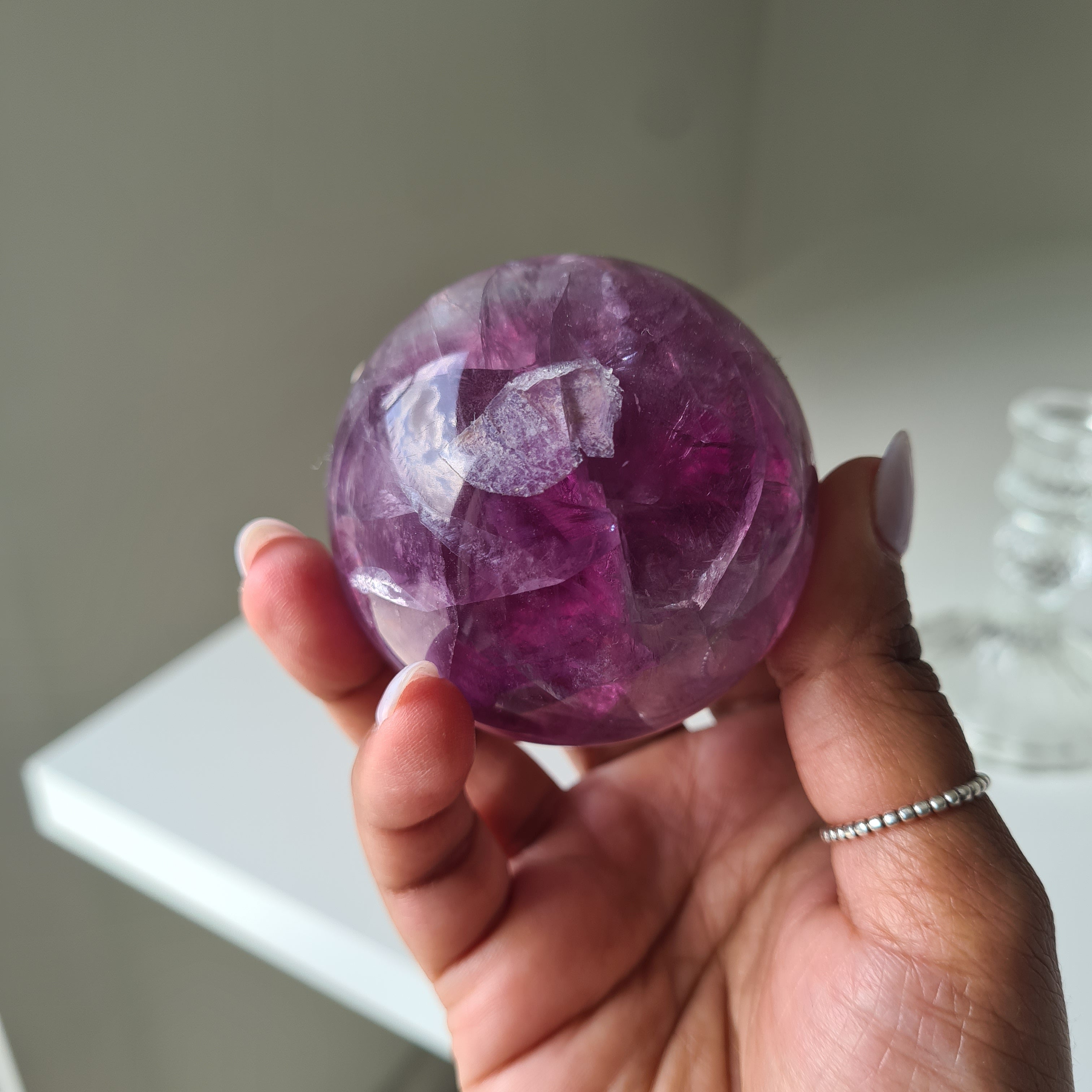 Intergalactic Fluorite with stand | g | 5.6 cm