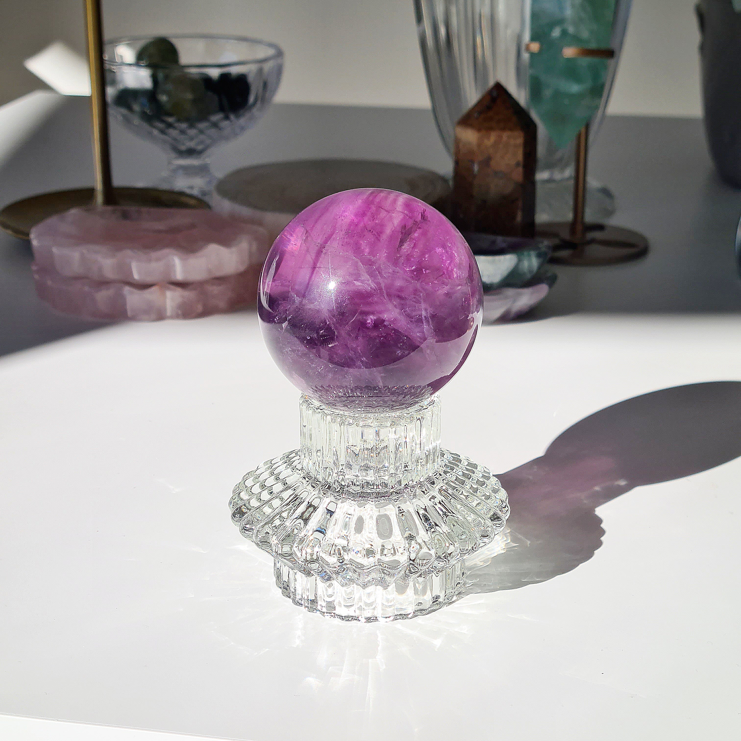 Mermaid & Siren | Purple Fluorite with Stand