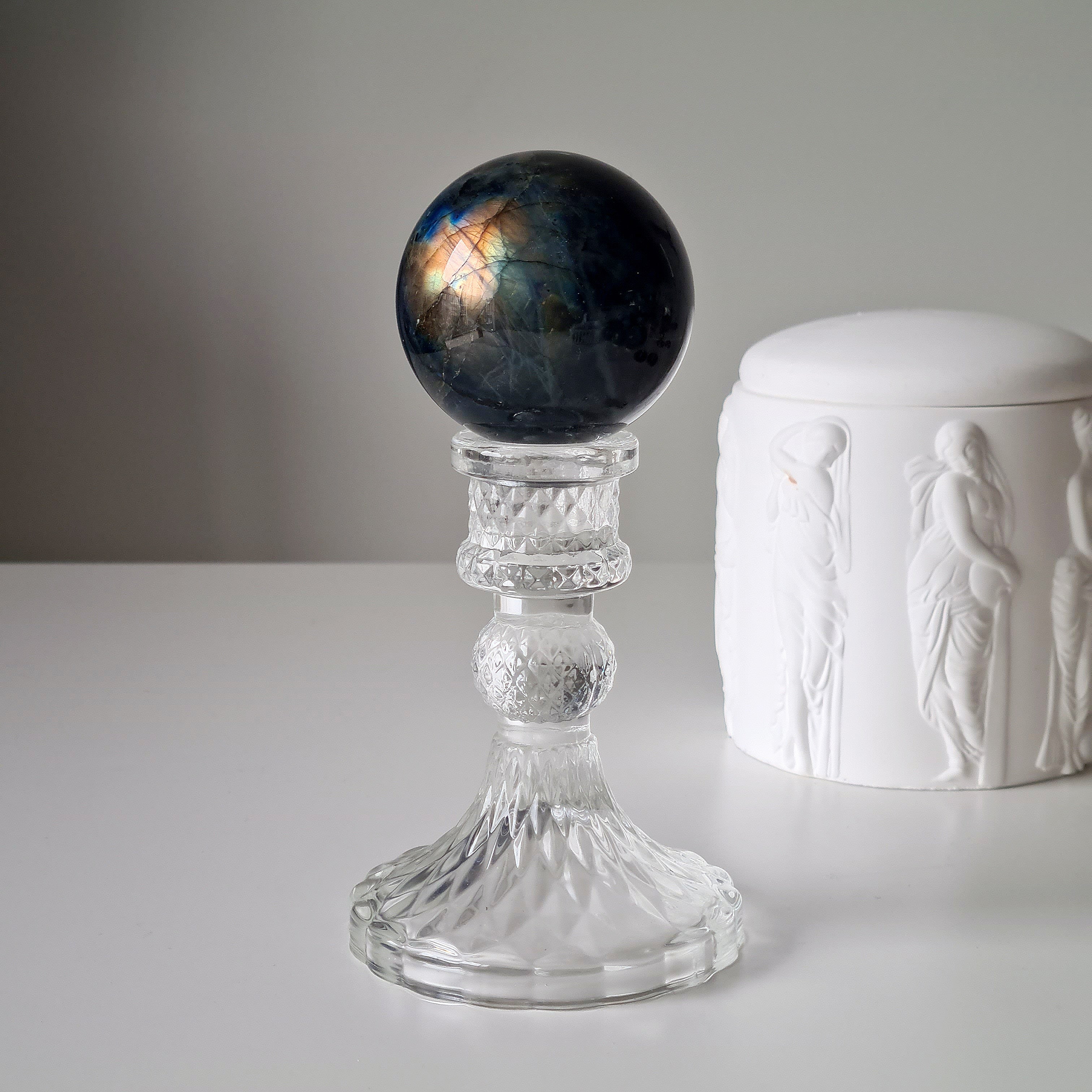Labradorite Sphere With Stand | B