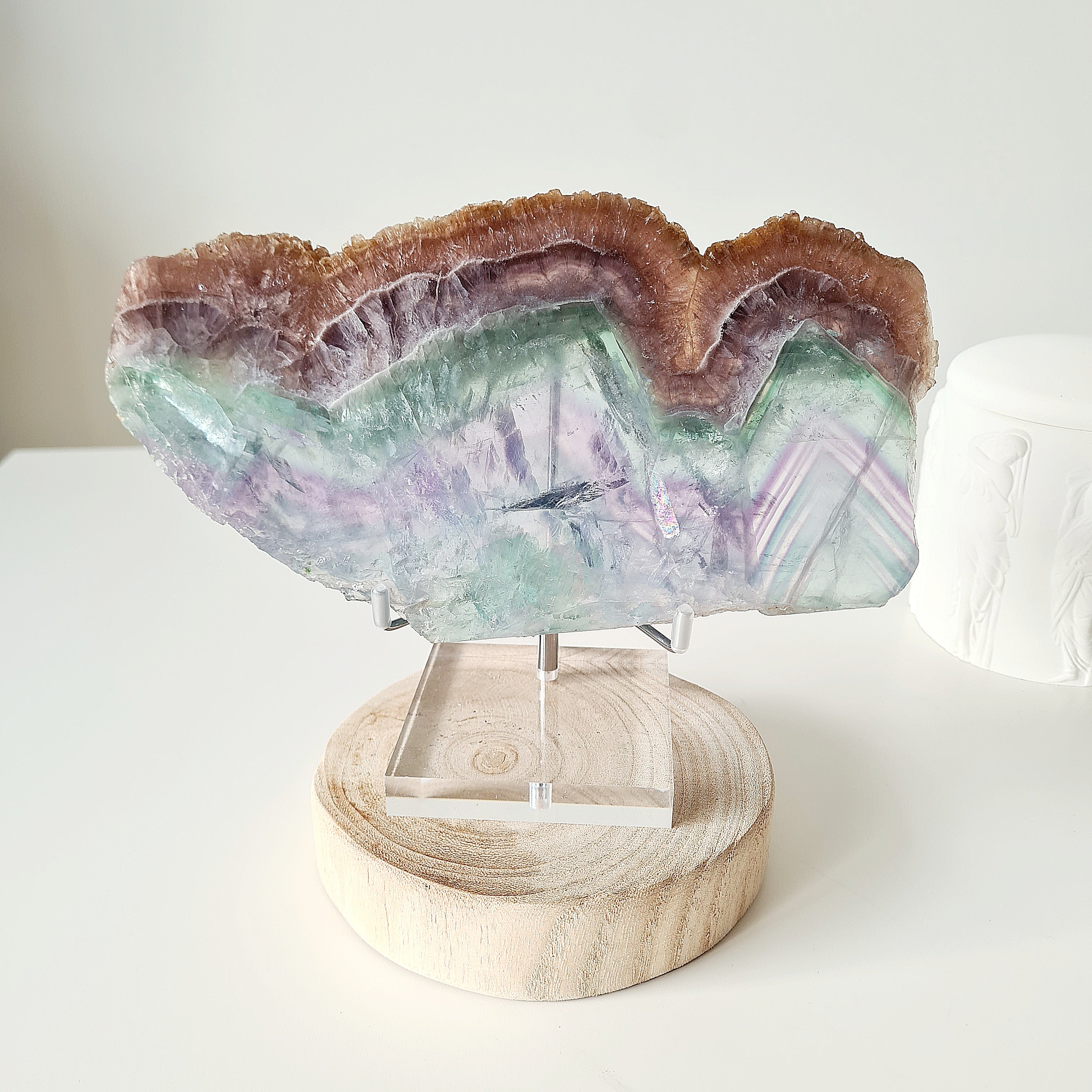 Fluorite Dream Portal πͺ with stand | 685 g