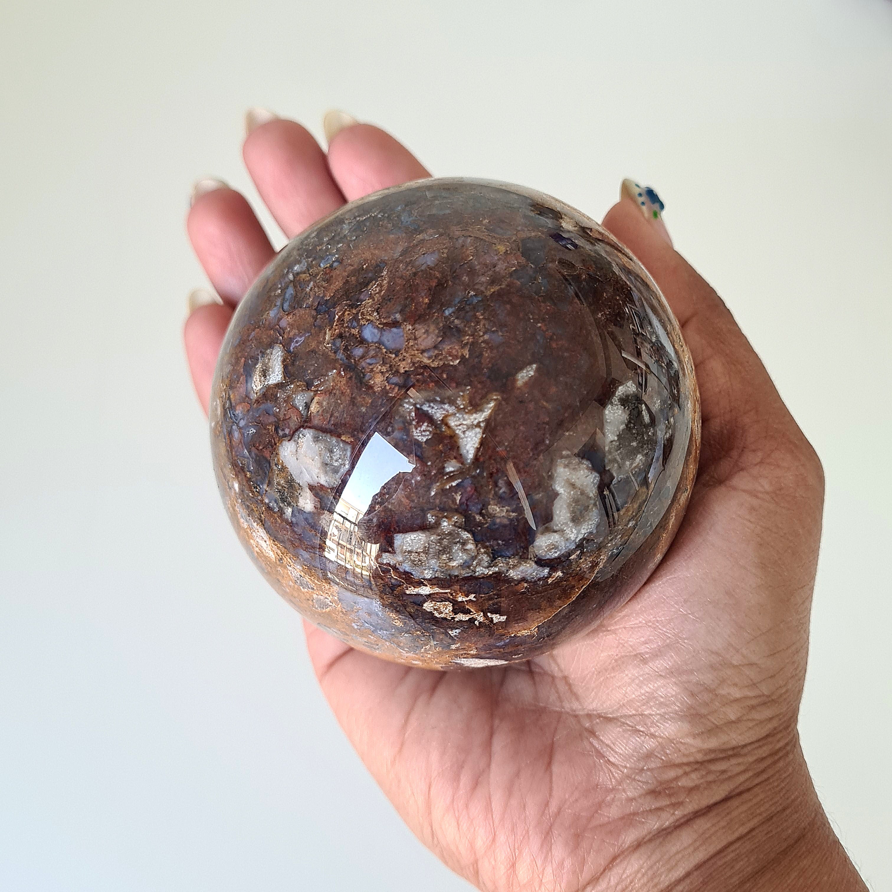 Pietersite Sphere On Stand | A | Appx 500 g | 7.3 cm