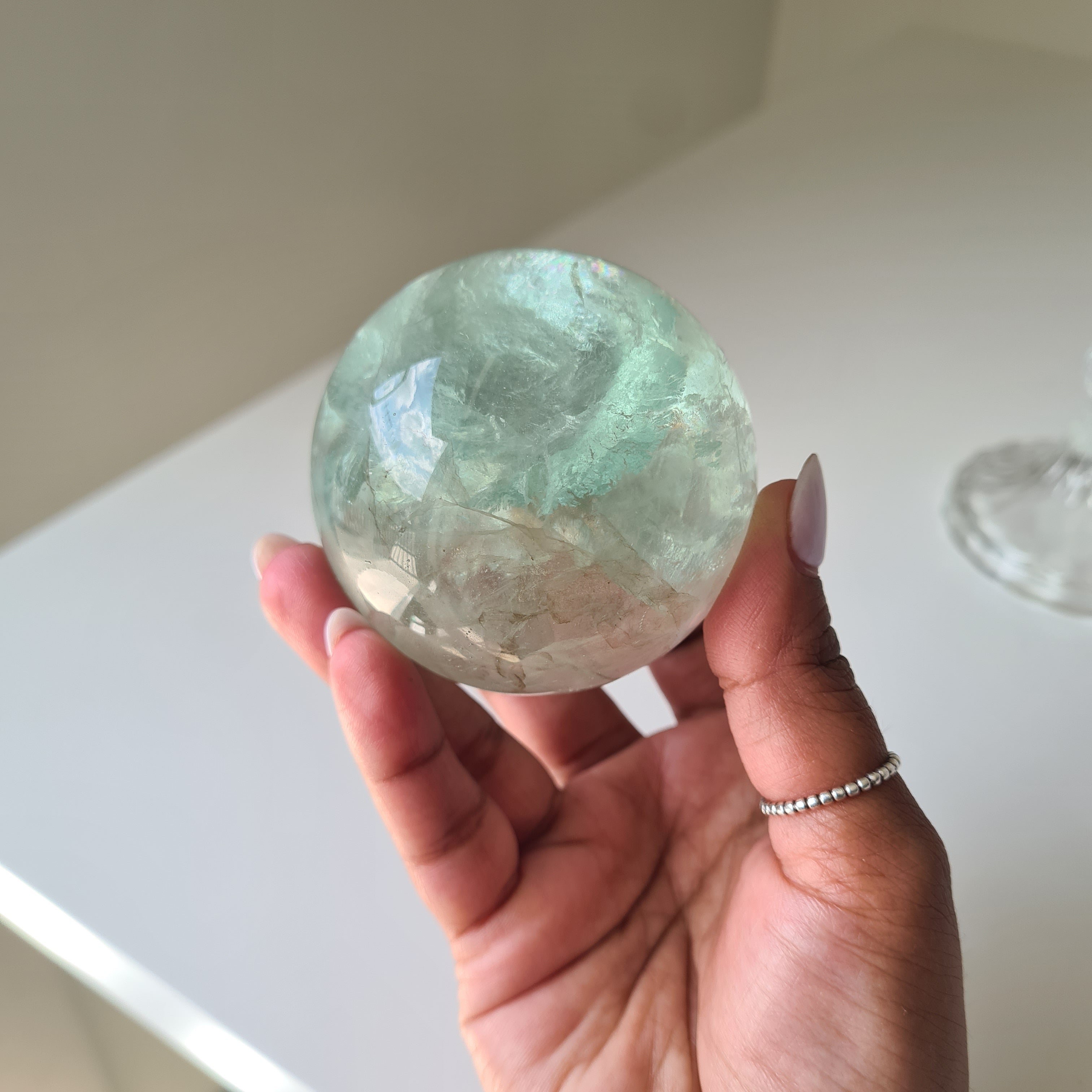 Intergalactic Fluorite with stand | a | 6.1 cm
