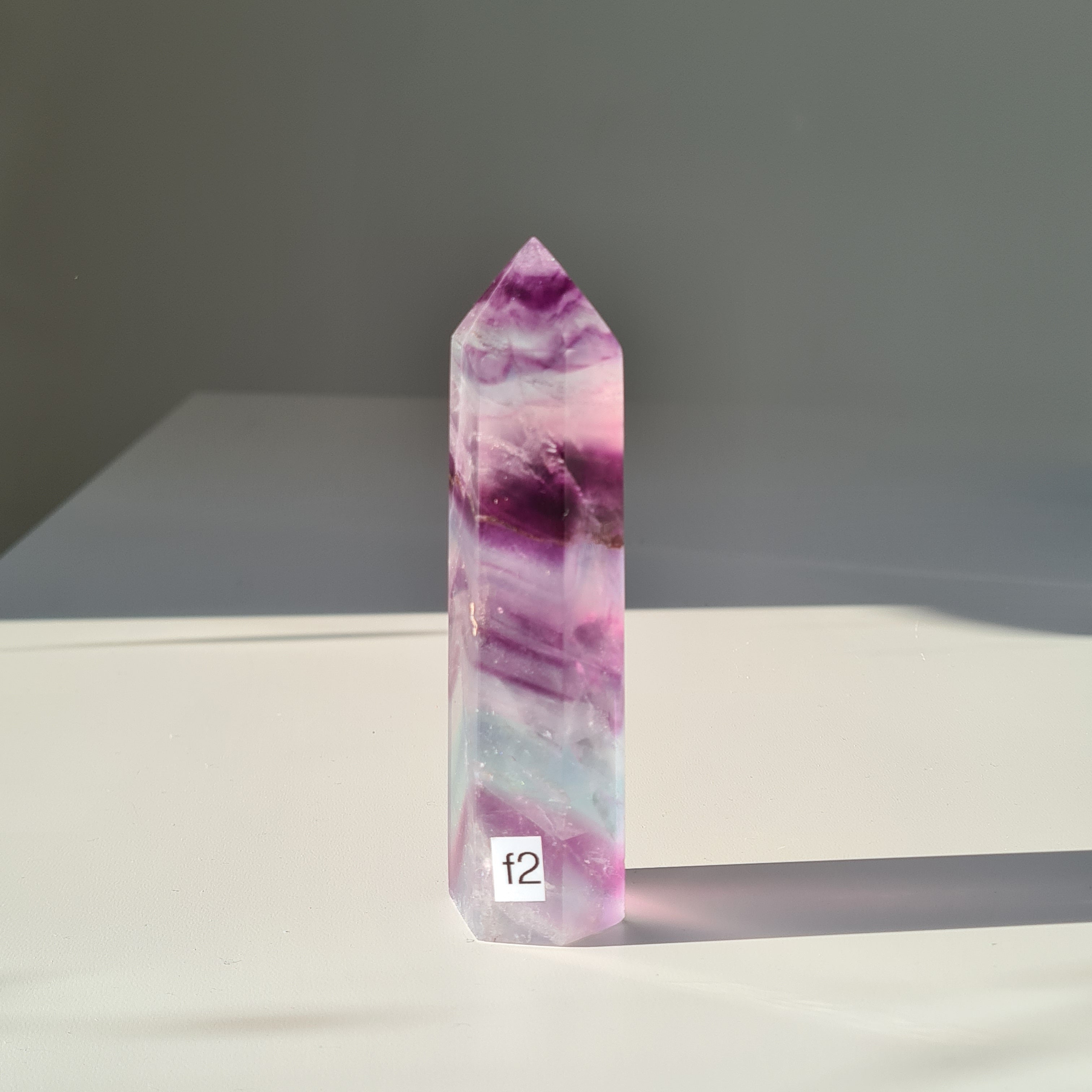 Dreamland Fluorite | f2 | 227 g | 12 cm tall | Slightly tilted to the side