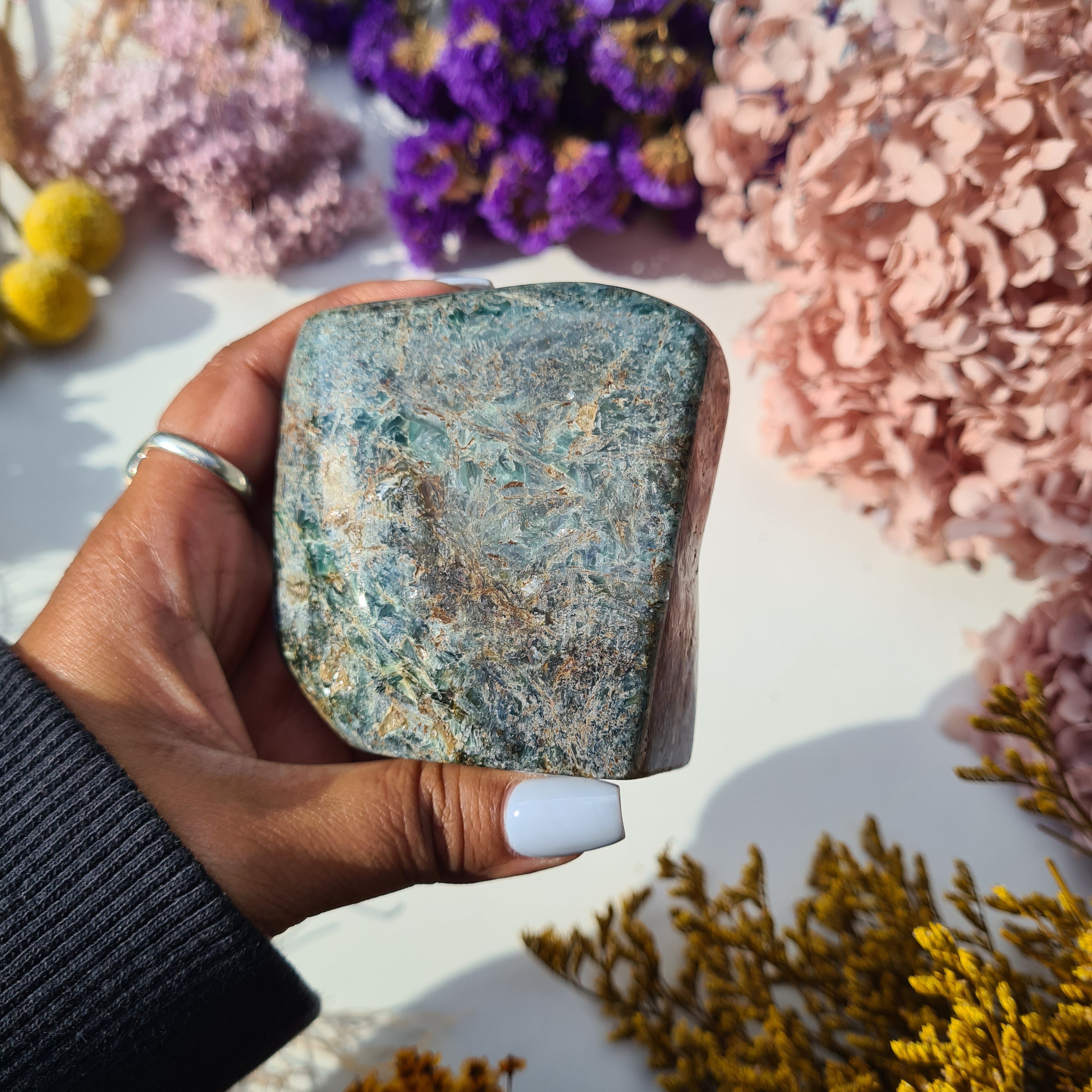 Kyanite, Fuchsite & Golden Mica Free Form | 397 g