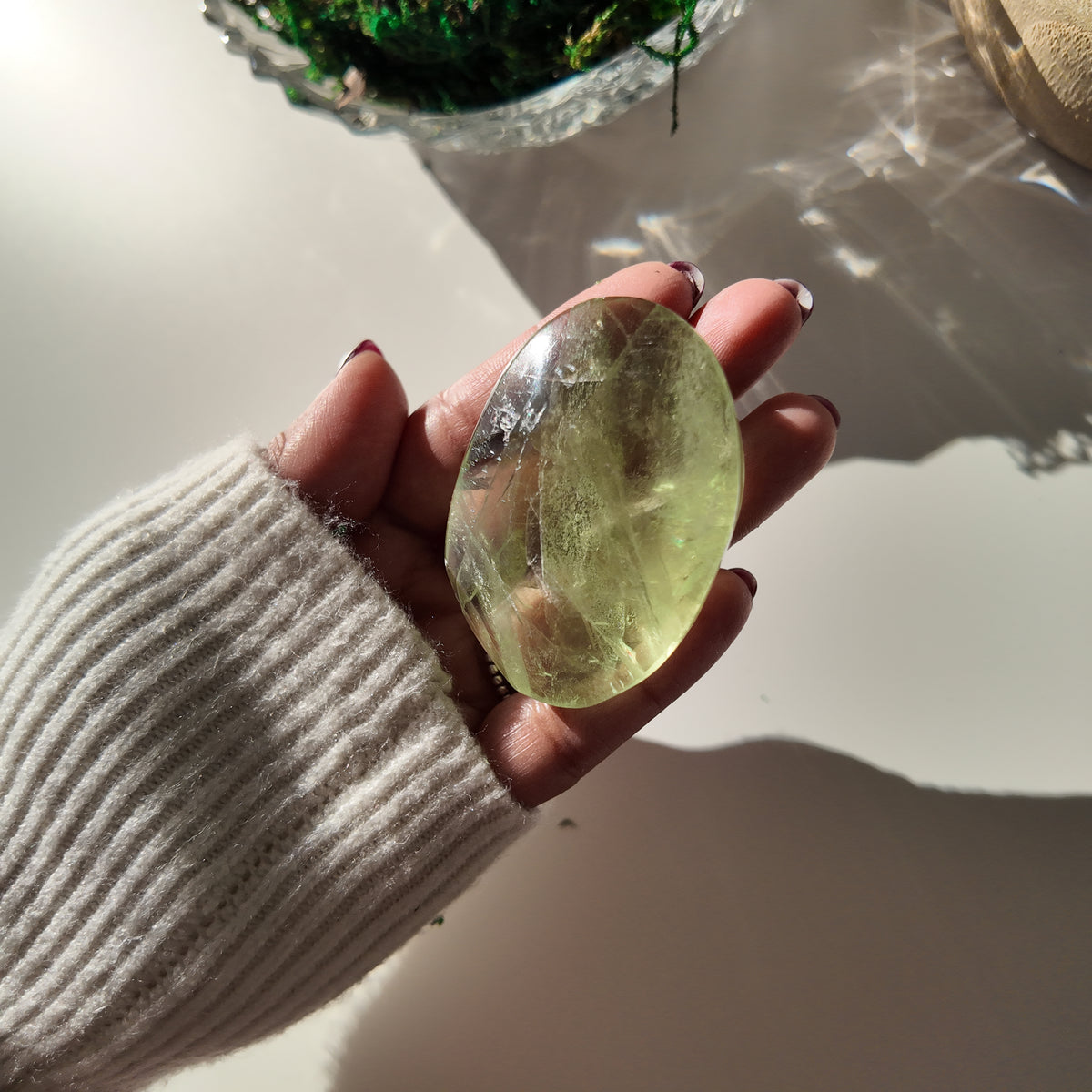 Green Fluorite Pocket Stone | K | 5.6 cm | Focus & Zen