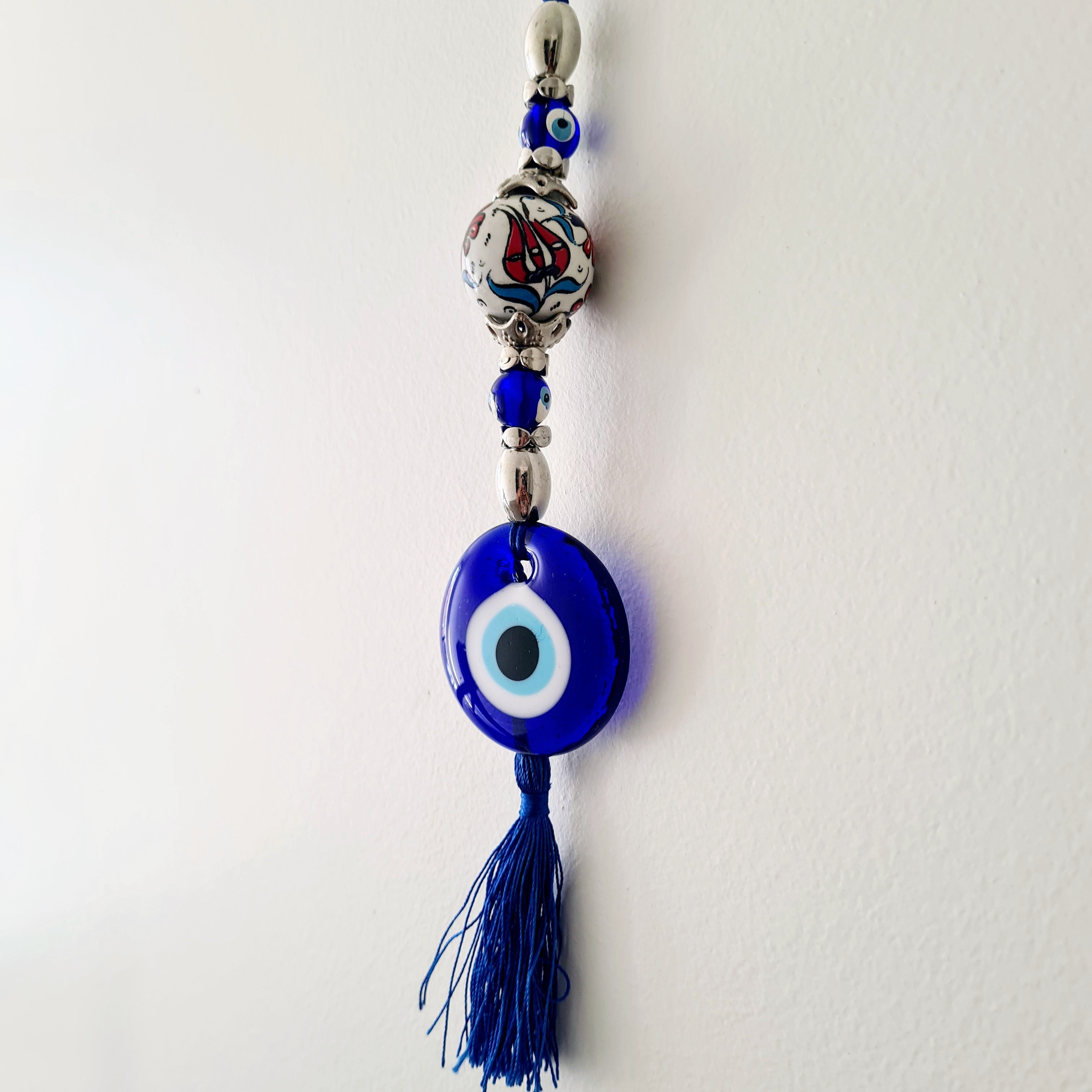 Evil eye Amulet | White Bead