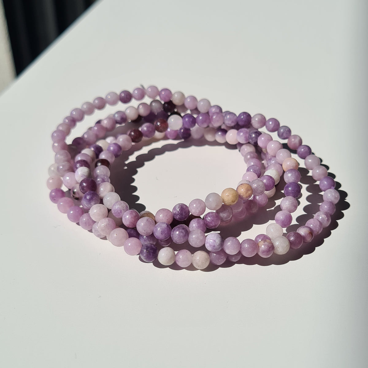 Lepidolte Crystal Beaded Bracelet | 1 Piece