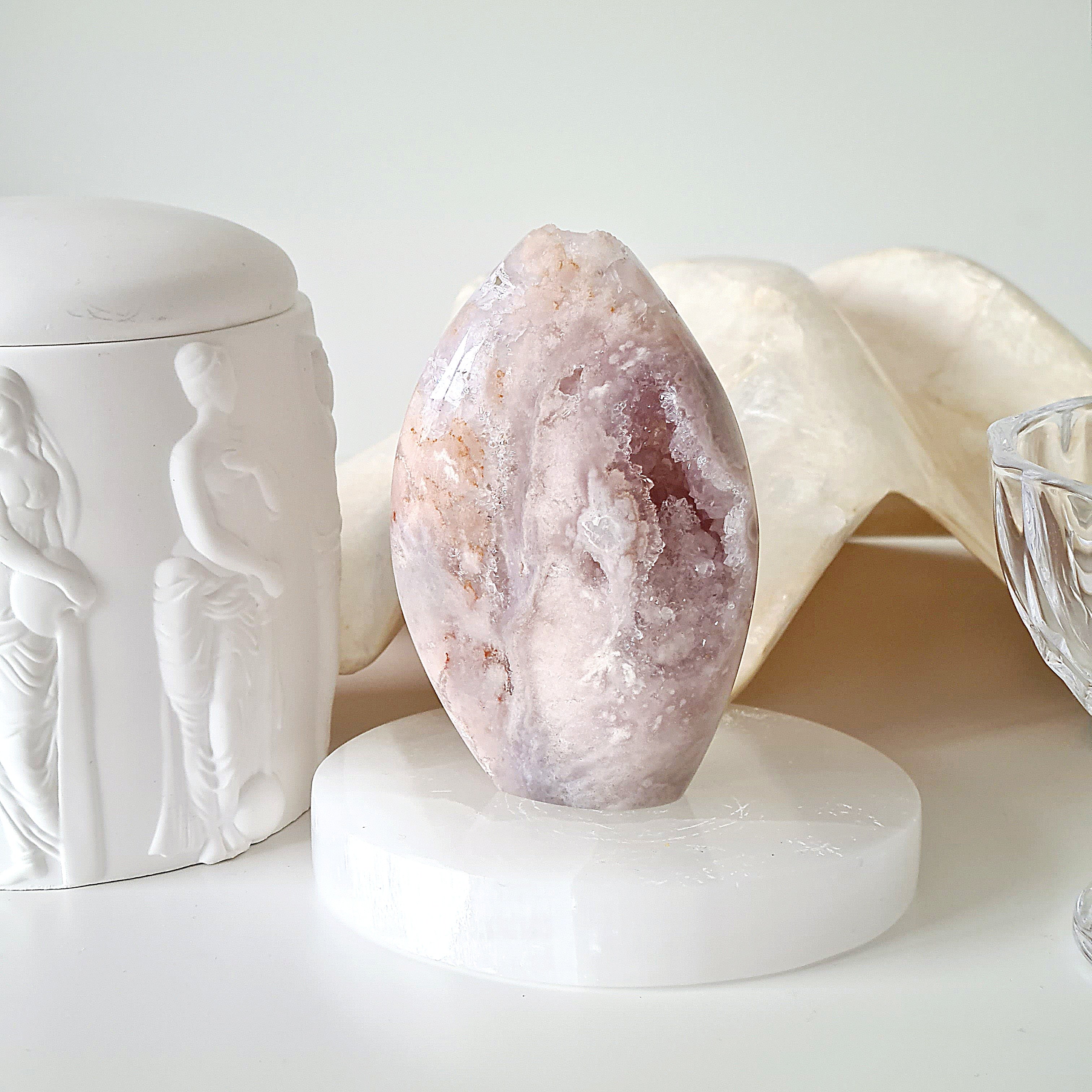Flower Agate Pink Amethyst | C | 203 g