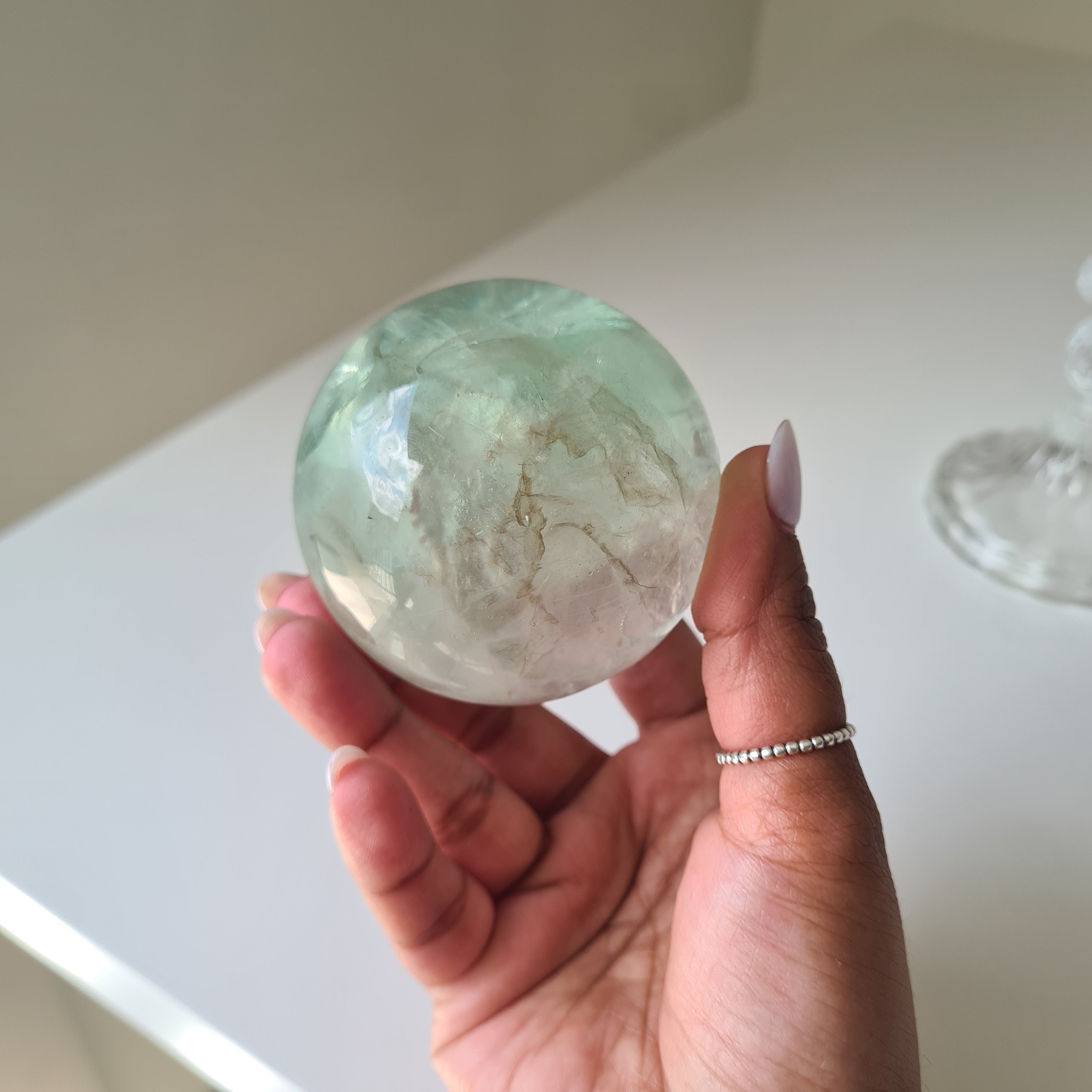 Intergalactic Fluorite with stand | a | 6.1 cm