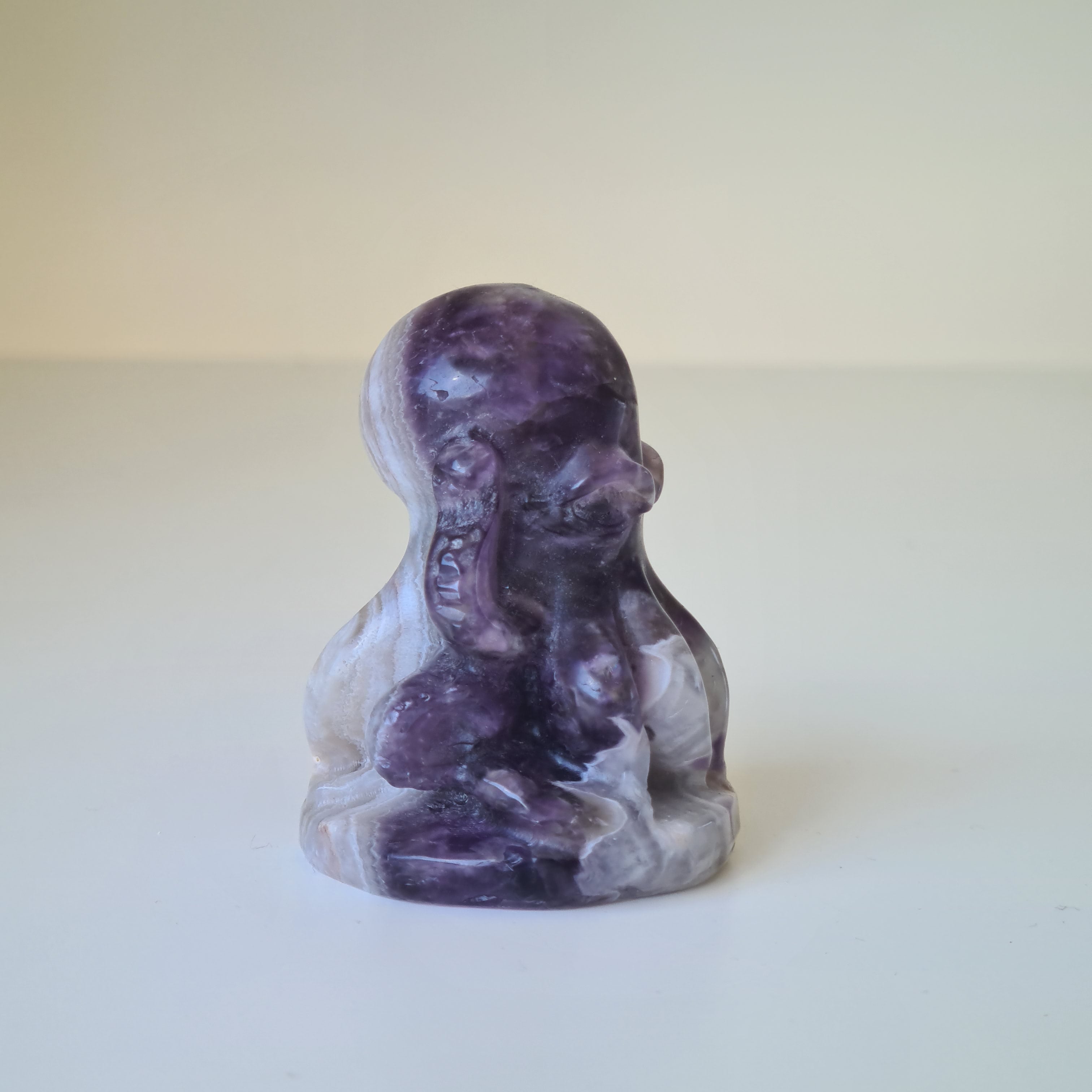Chevron Amethyst Octopus ๐ Carving