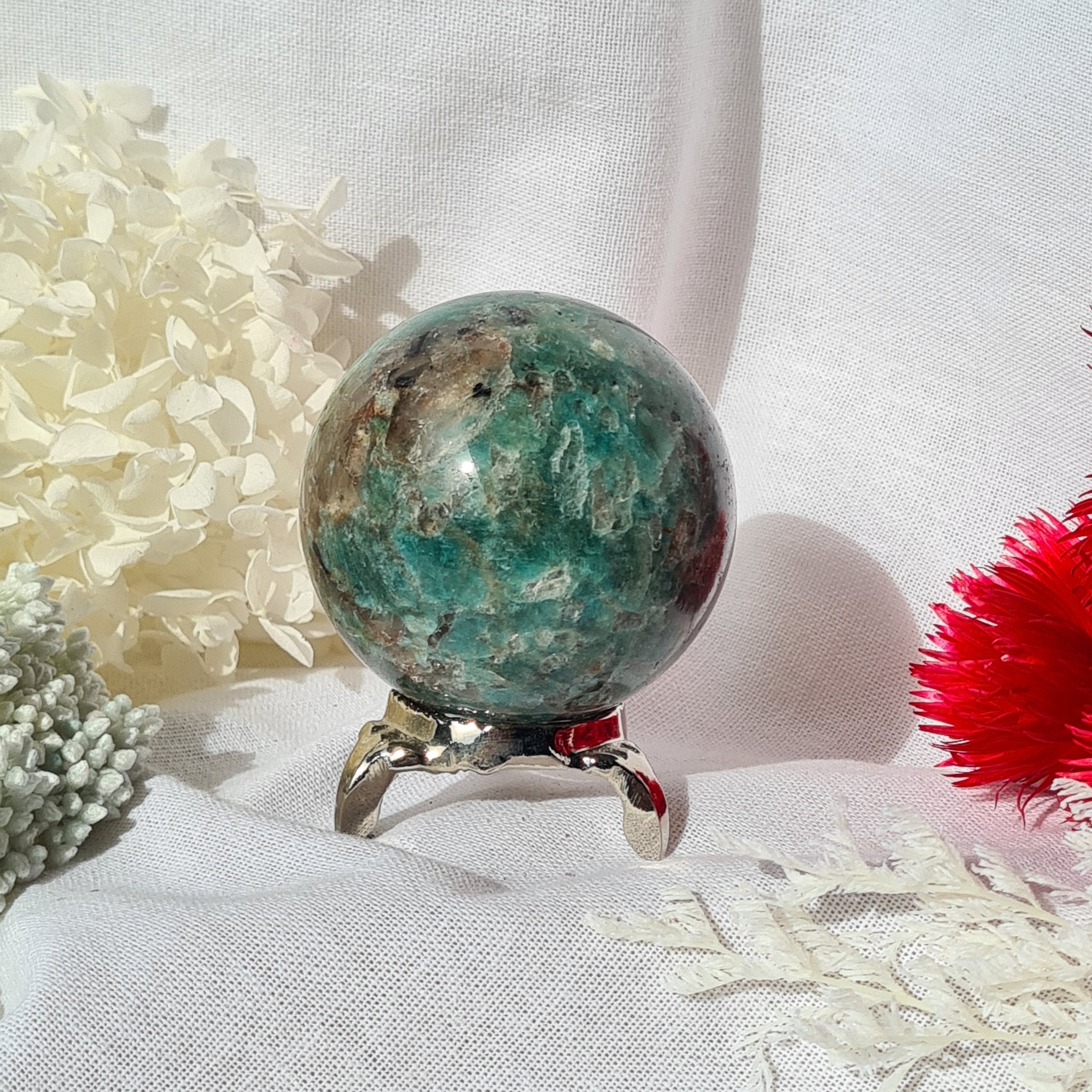 Amazonite Sphere with Stand