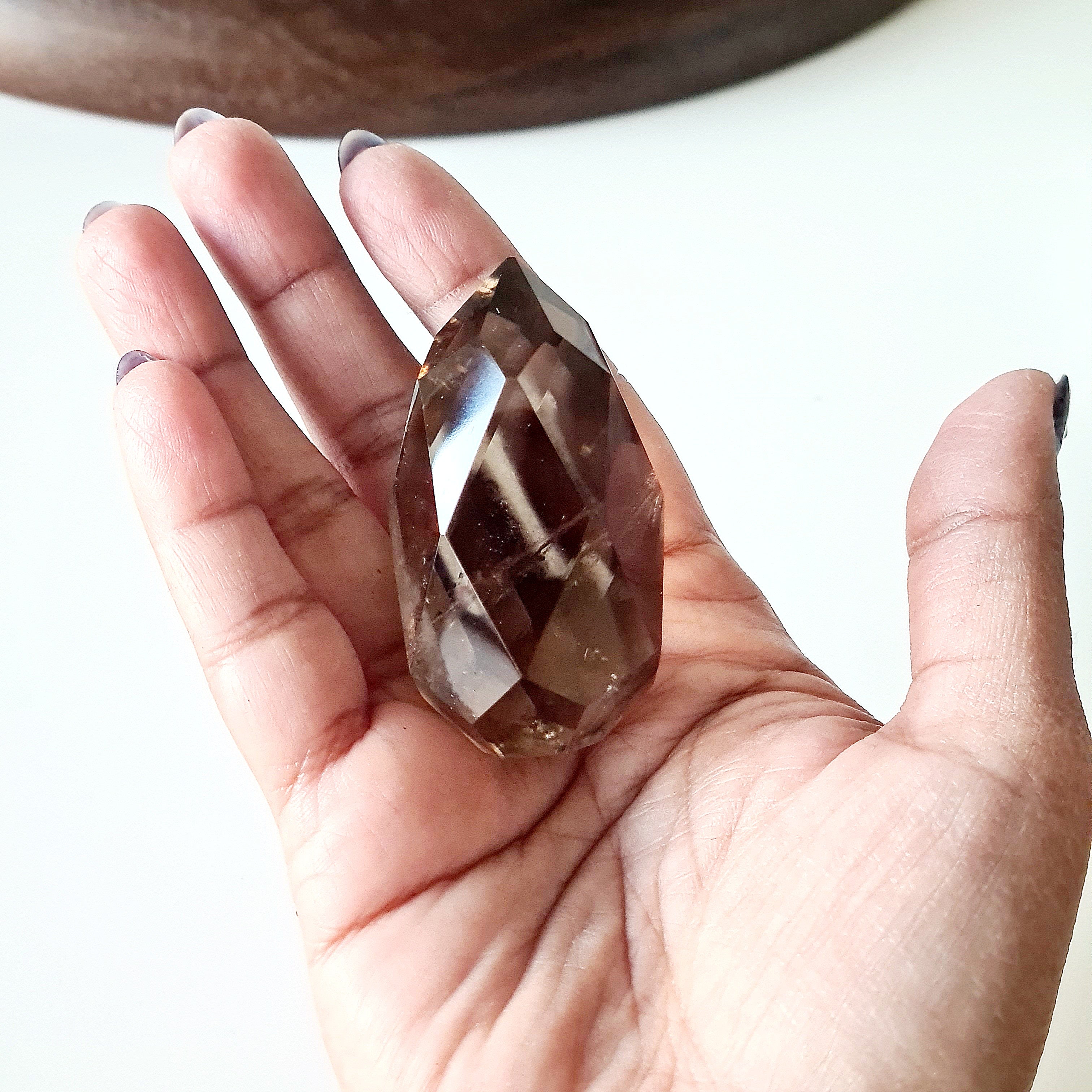 Faceted Smokey Quartz | B