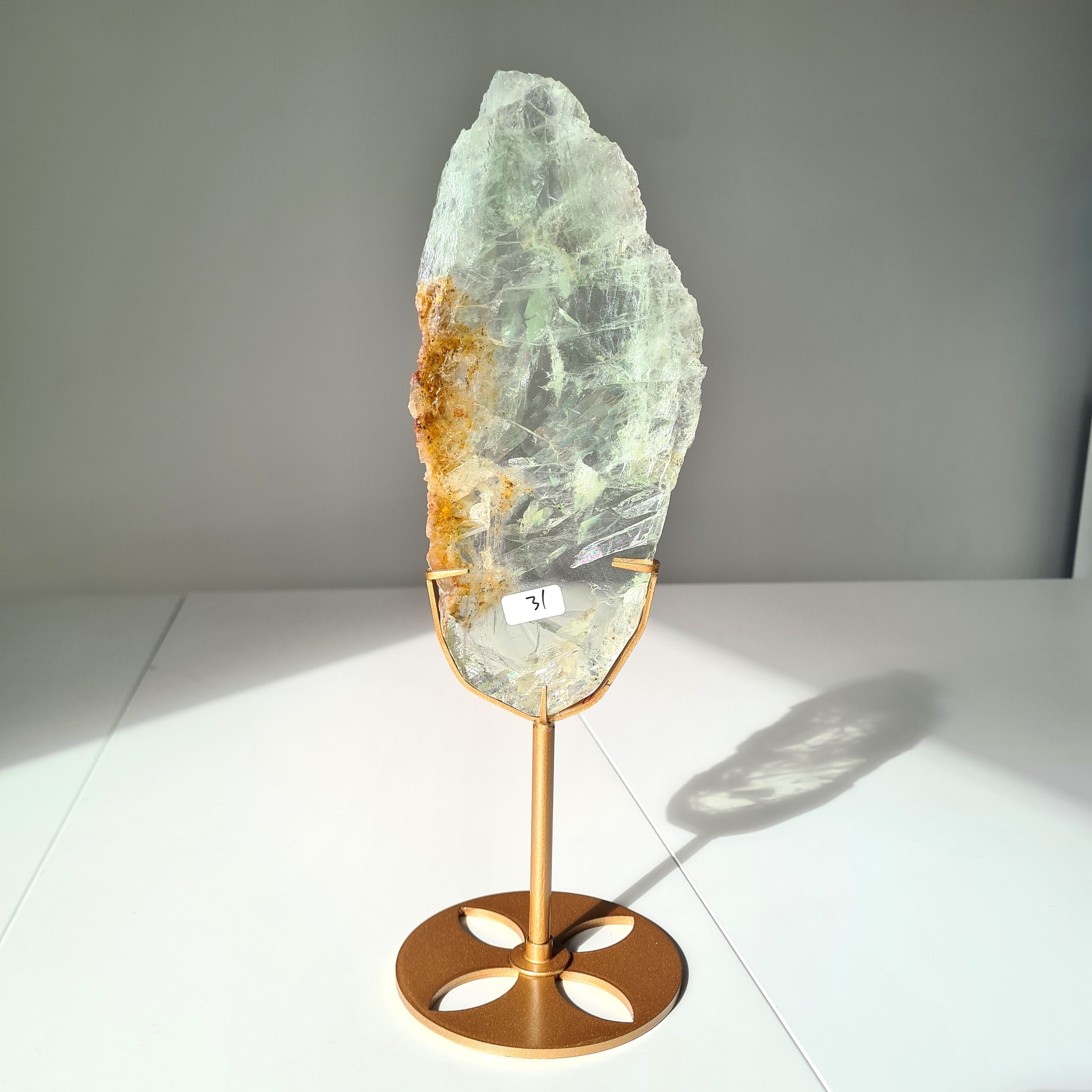 Frozen Lake of Dreams Fluorite Portal on Stand | 29.5 cm with stand