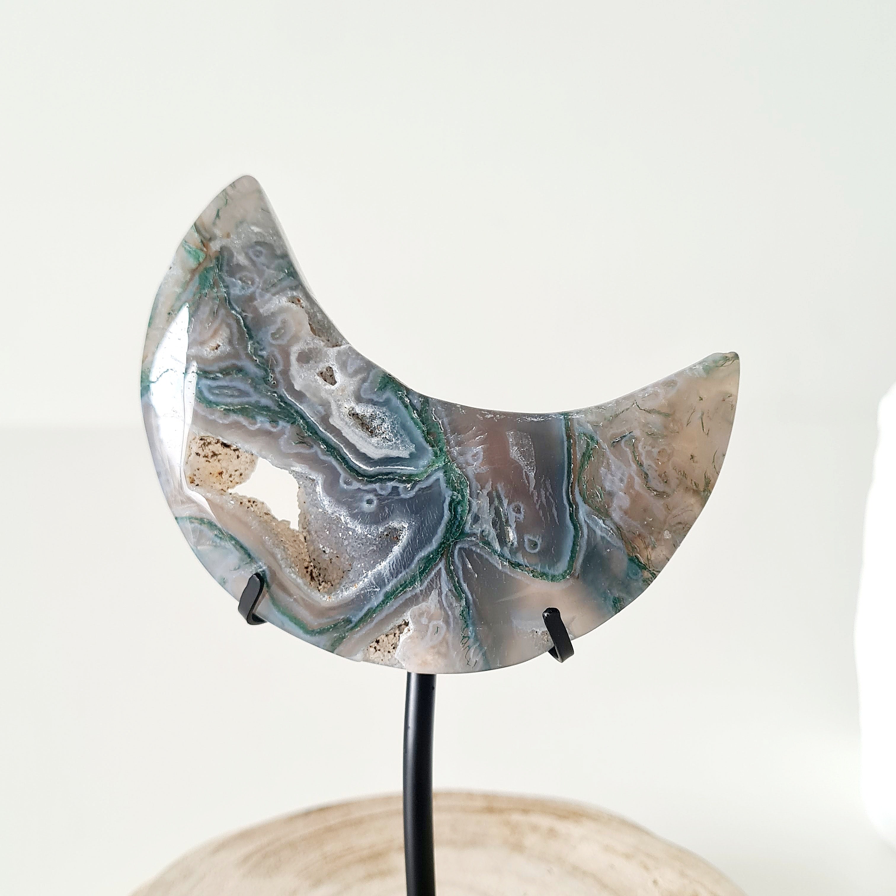 Moss Agate Luna π | 9 | Small