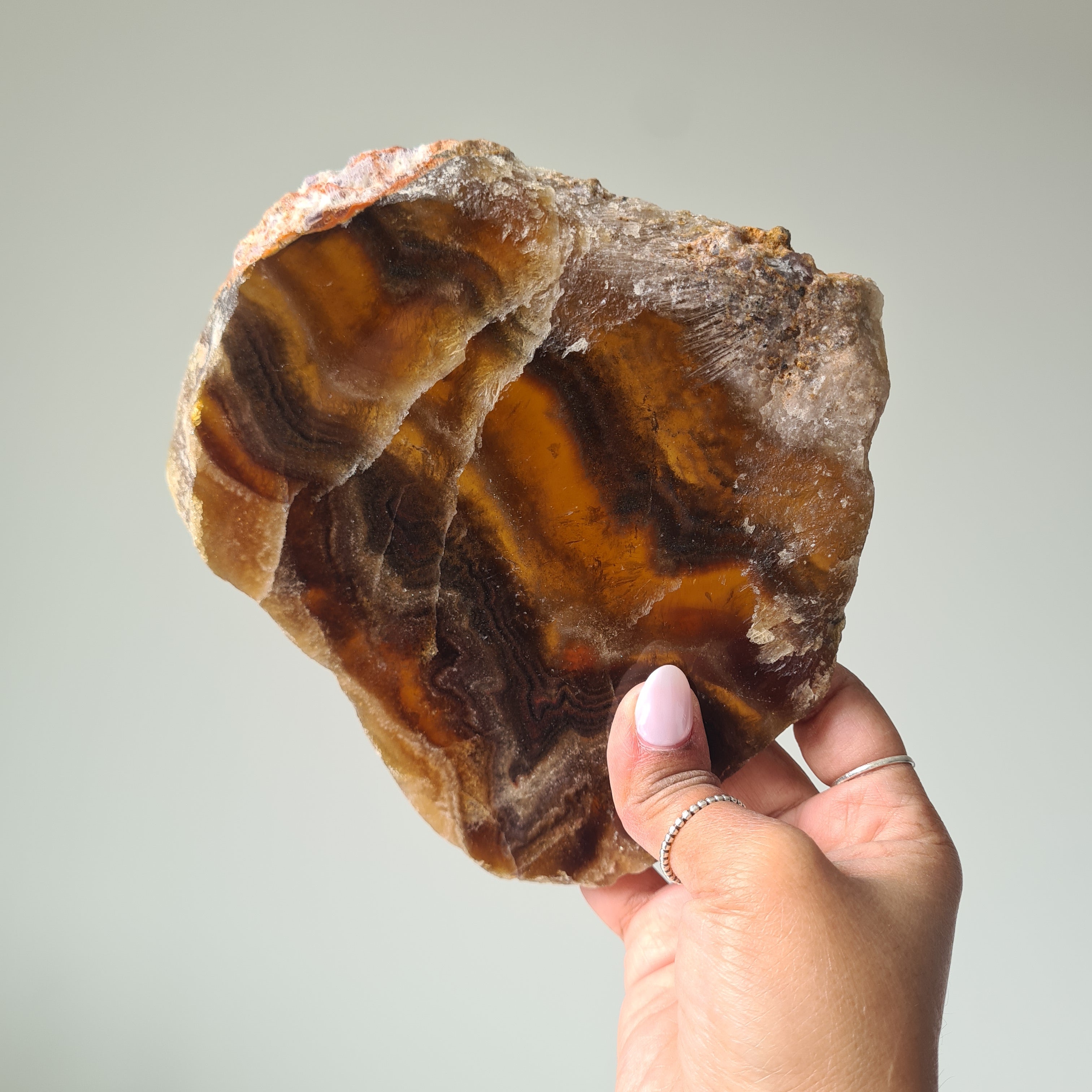 Aurora Fluorite Portal on custom stand | 23 cm with stand