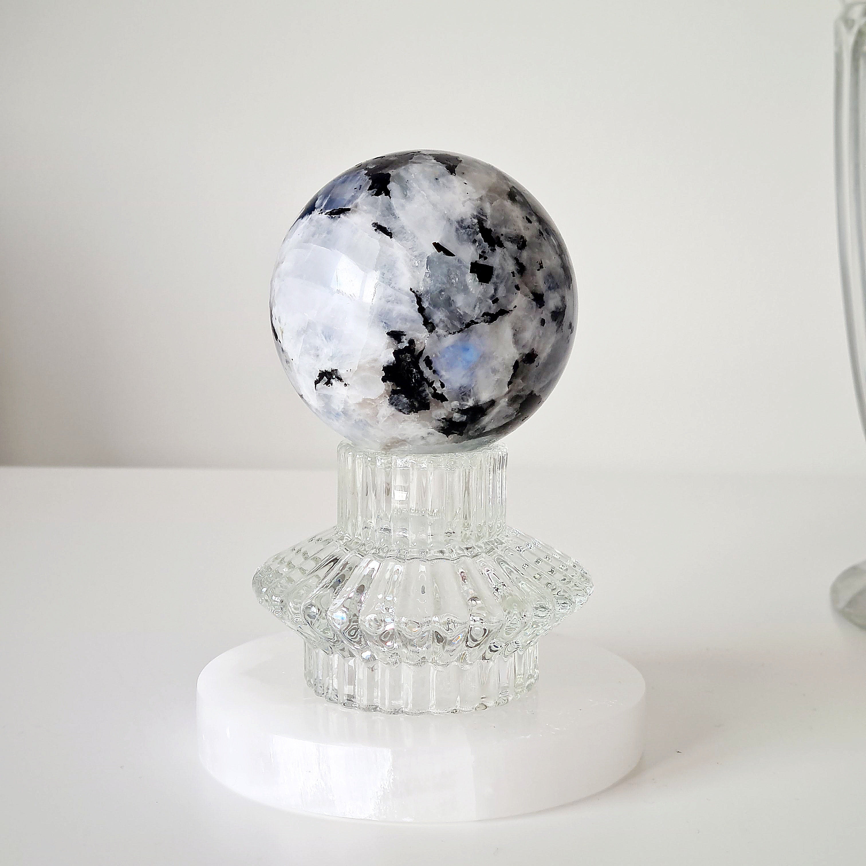 Moonstone π Sphere with stand | B | 464 g