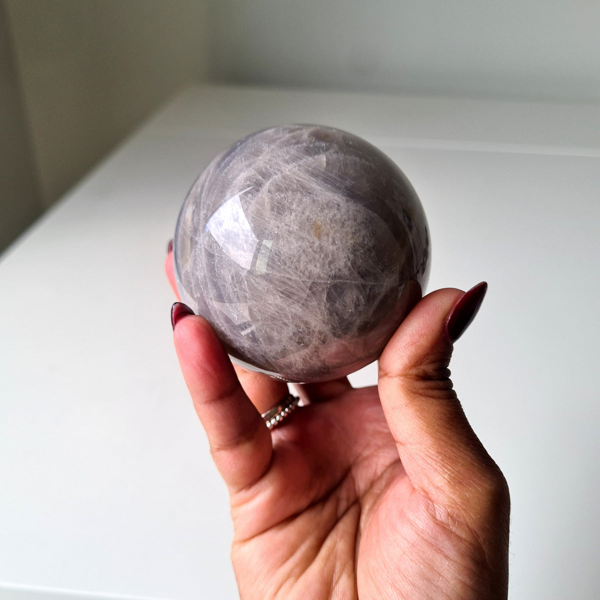 Blue Rose Quartz Crystal | Piece B | 6.6 cm