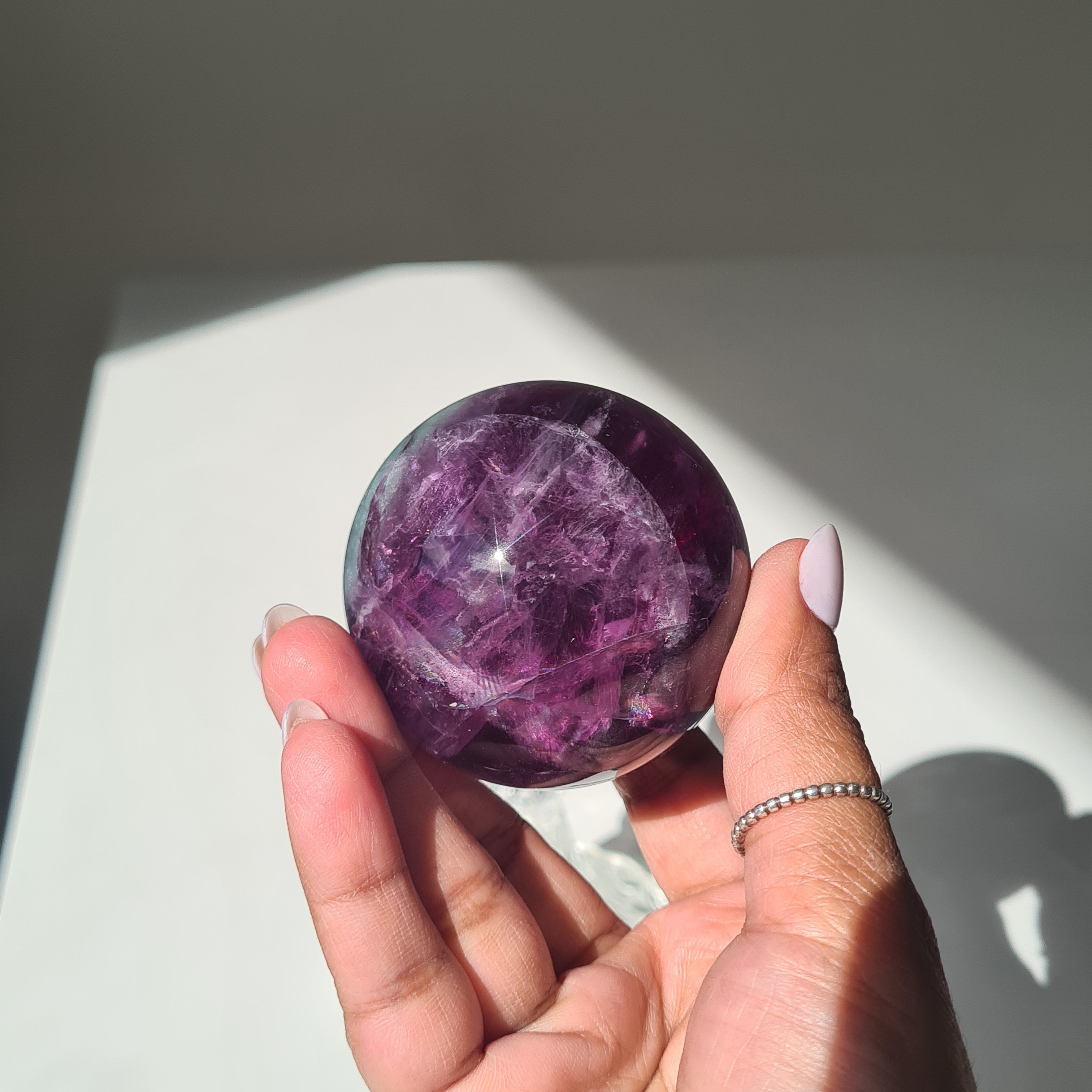 Intergalactic Fluorite with stand | F | 260 g | 5.4 cm