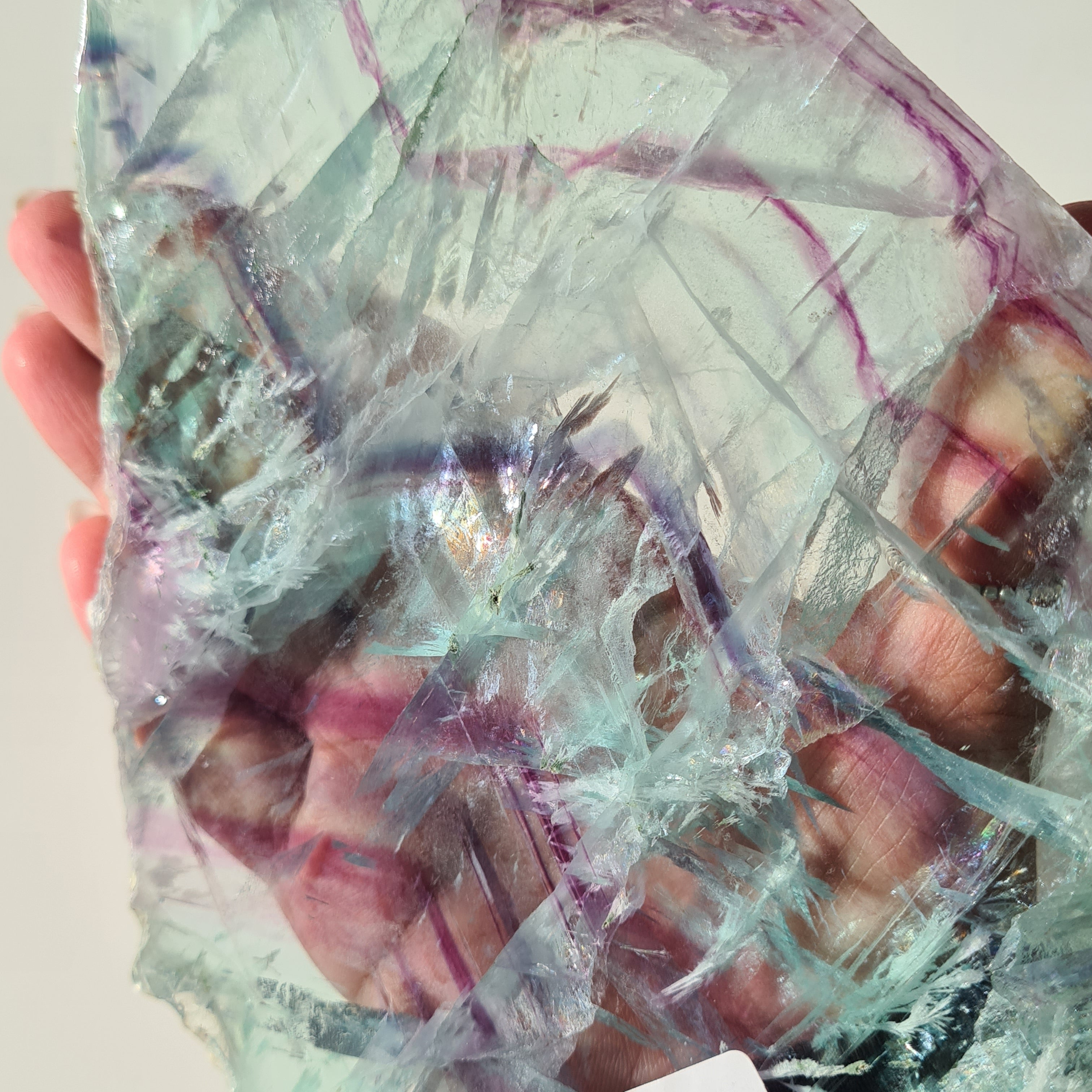 Fluorite Dream Portal On Custom Stand | 31.2 cm tall with stand
