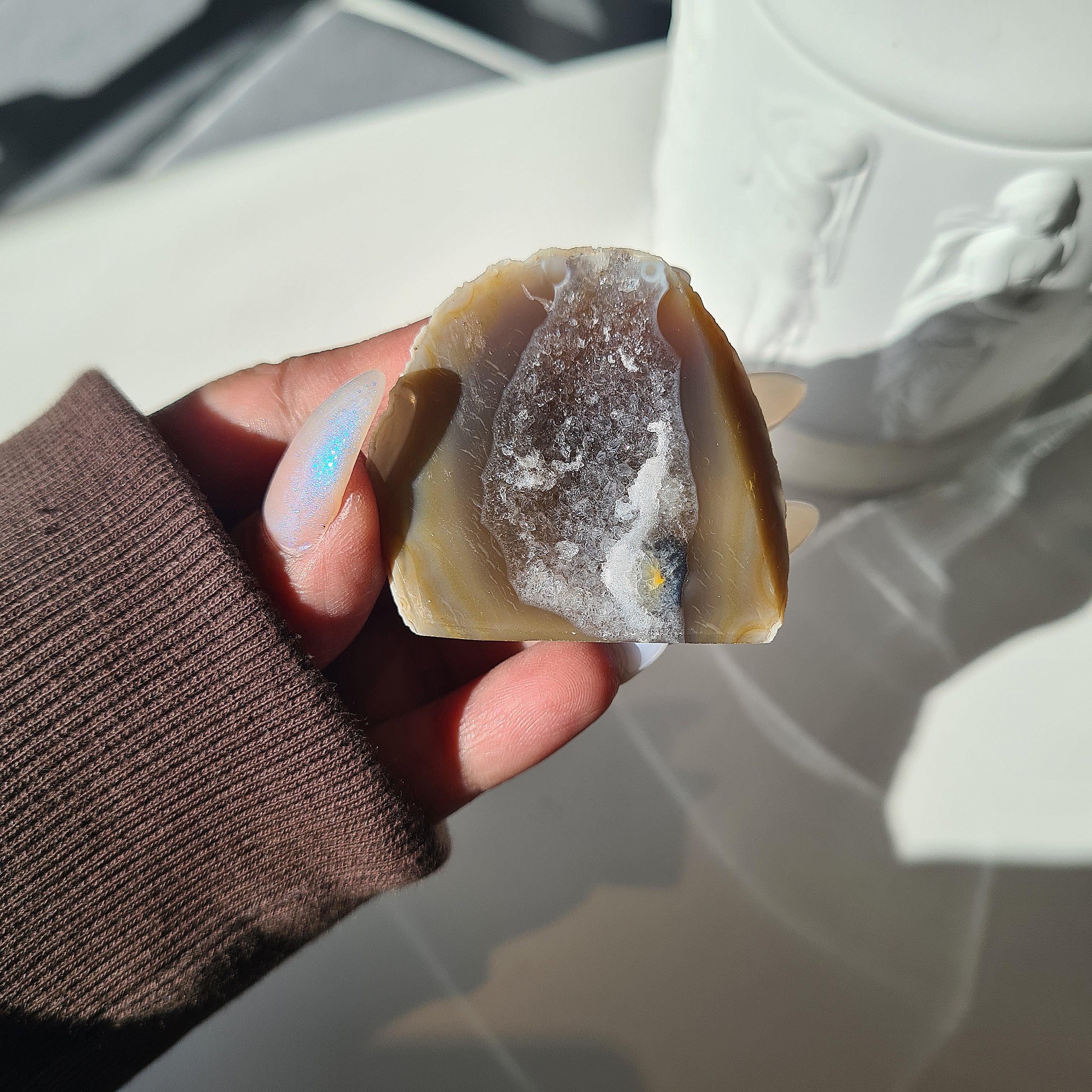 Agate Geode | Small Base Cut