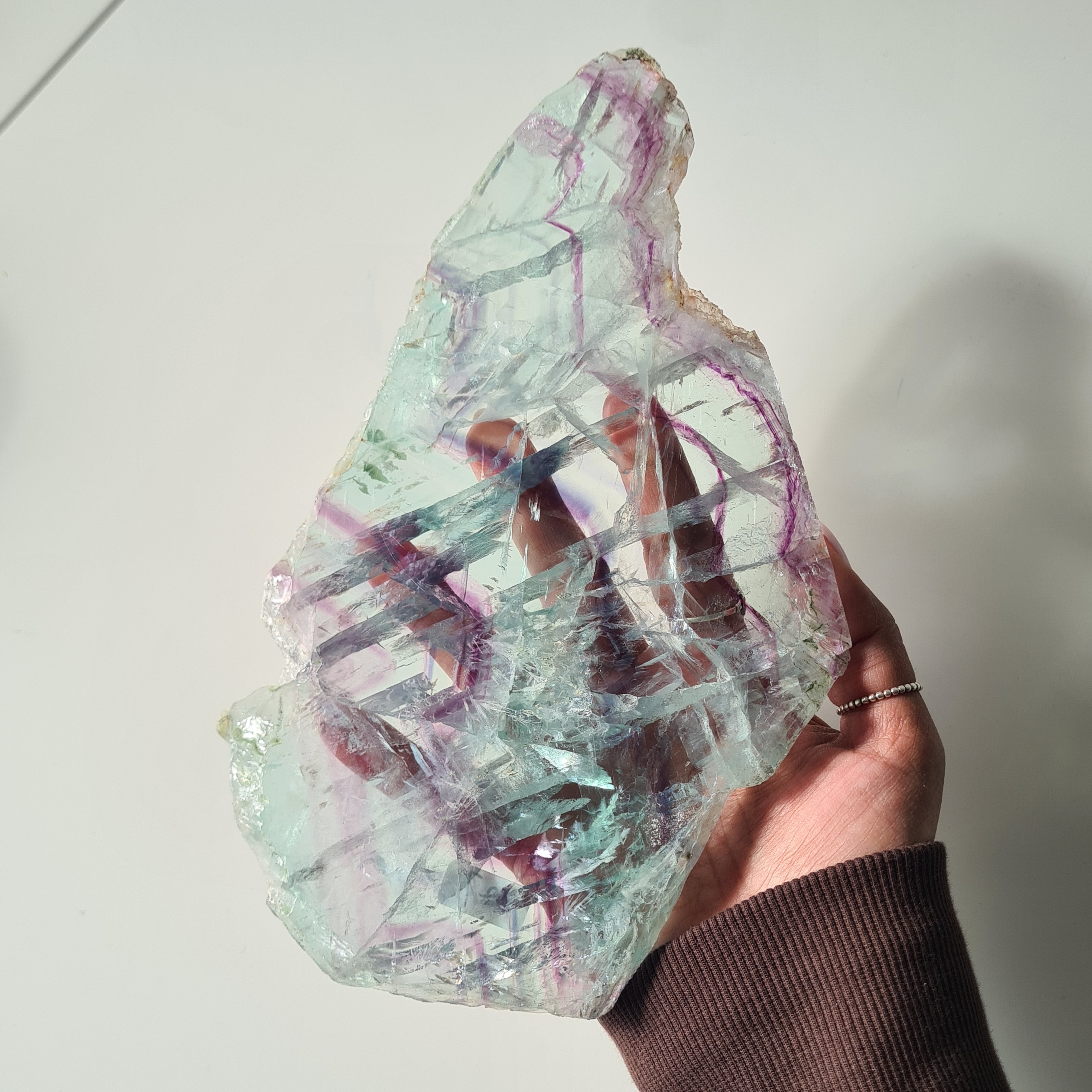 Fluorite Dream Portal On Custom Stand | 33 cm tall with stand