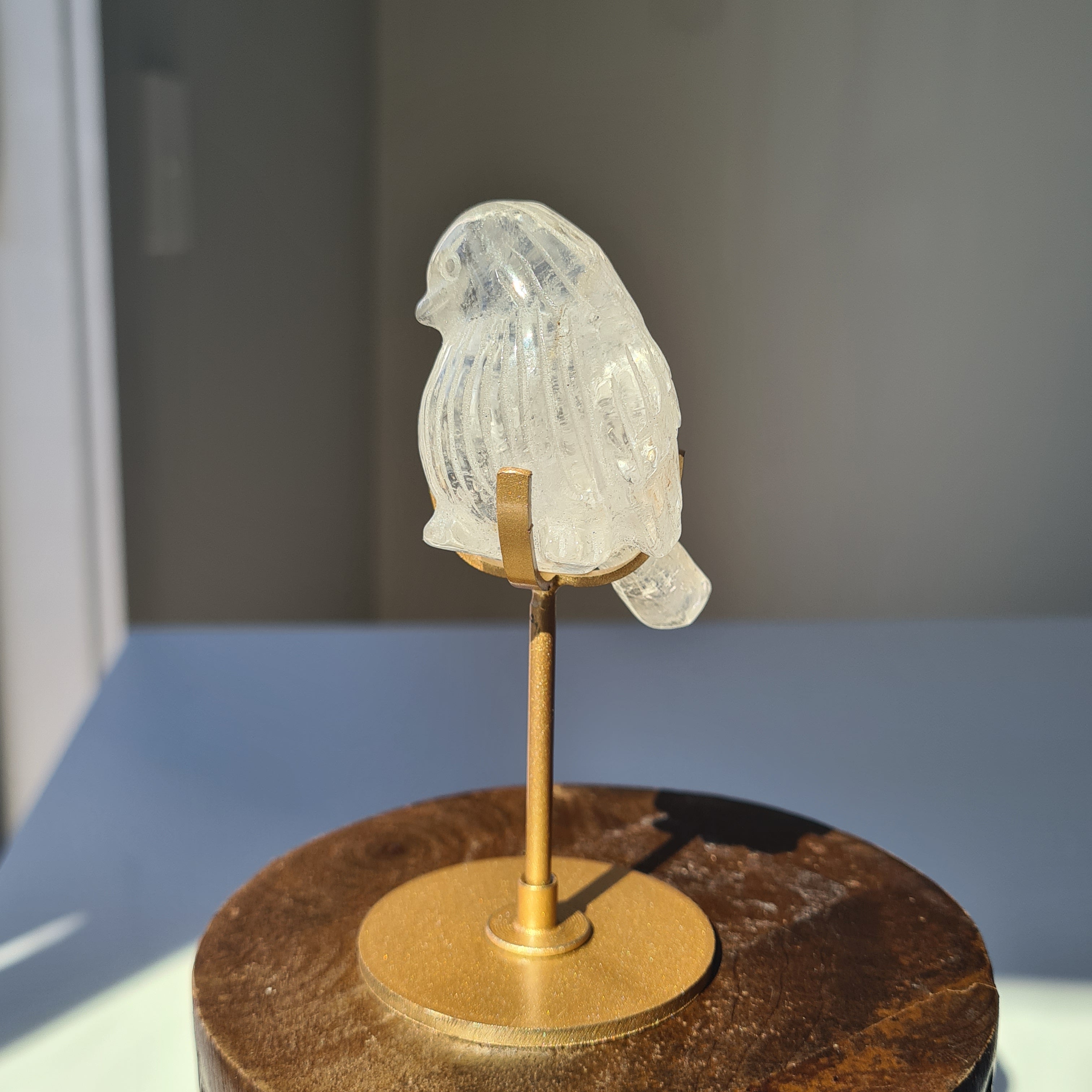 Quartz Bird π¦ On Stand | Appx 6.5 cm
