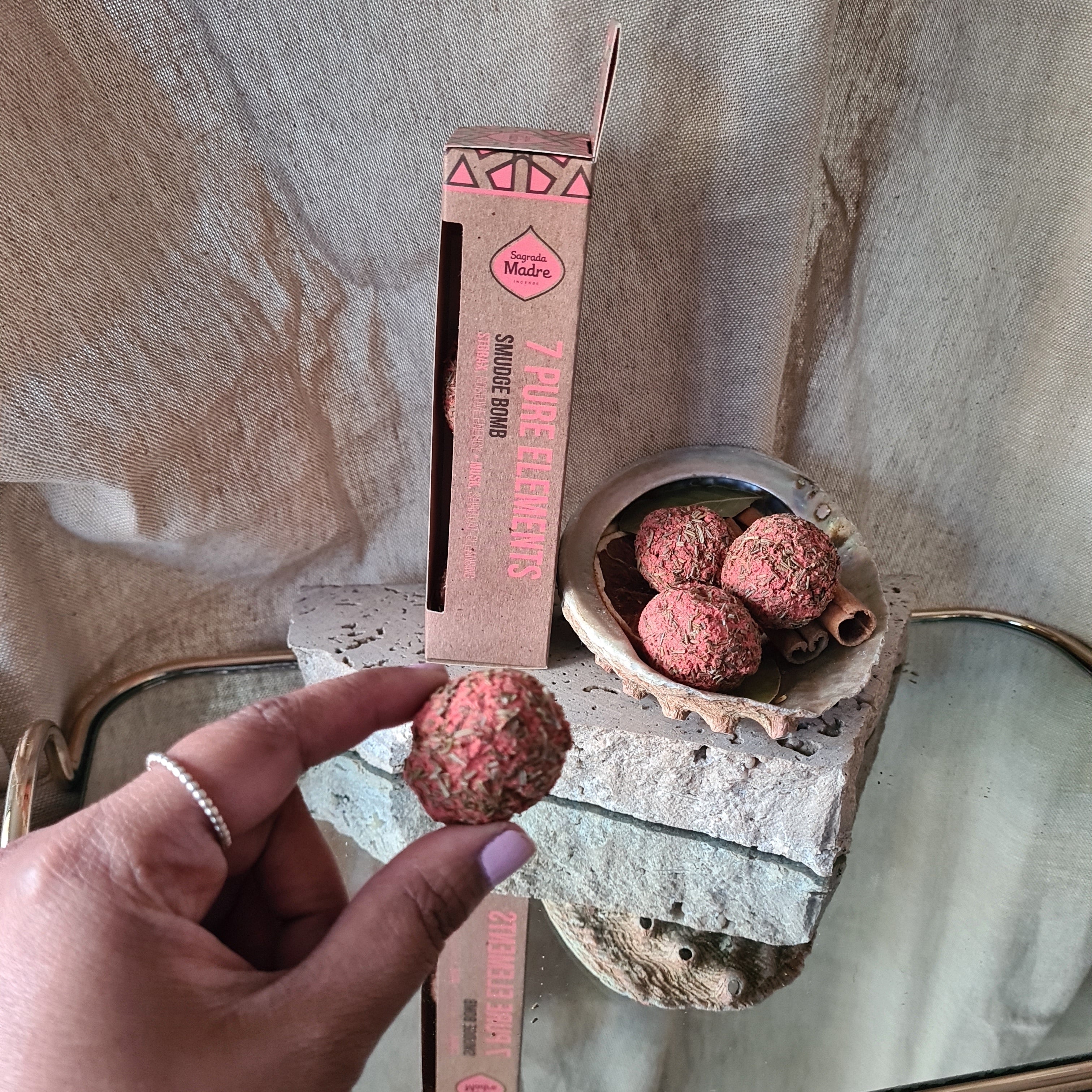 Cleanse & Purify | 7 Pure Elements | 4pcs Smudge Bomb