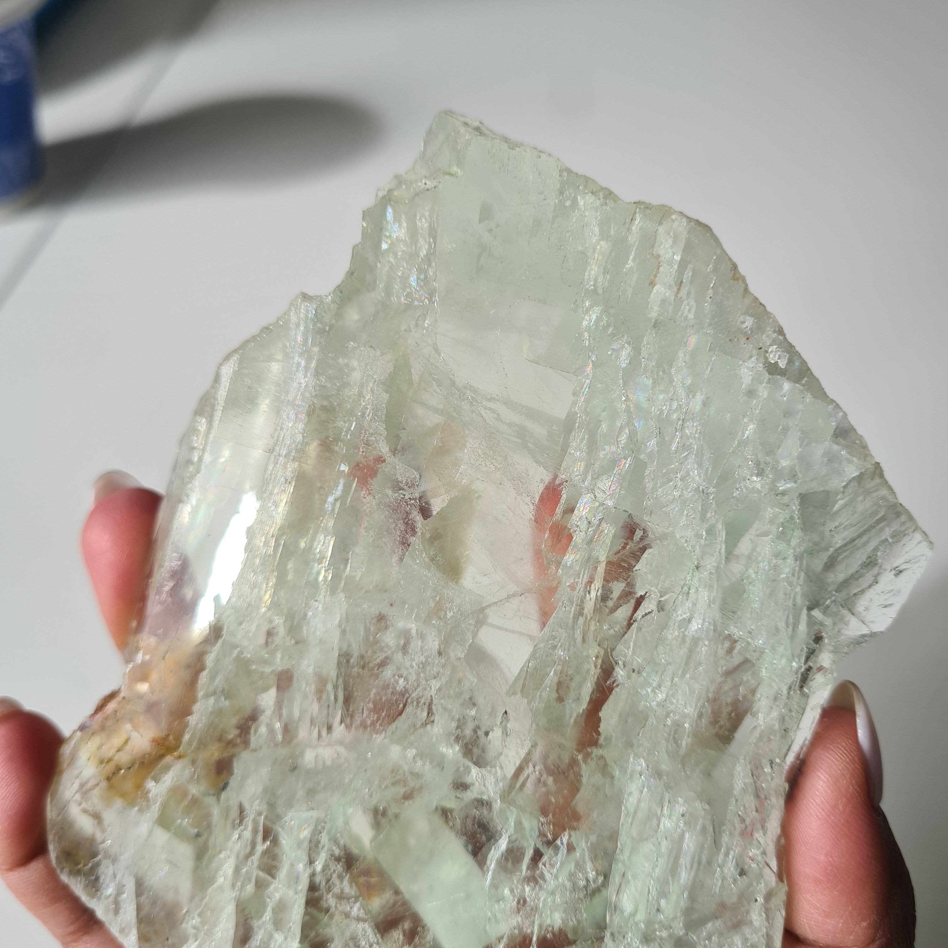 Frozen Lake of Dreams Fluorite Portal on Stand | 19 cm with stand