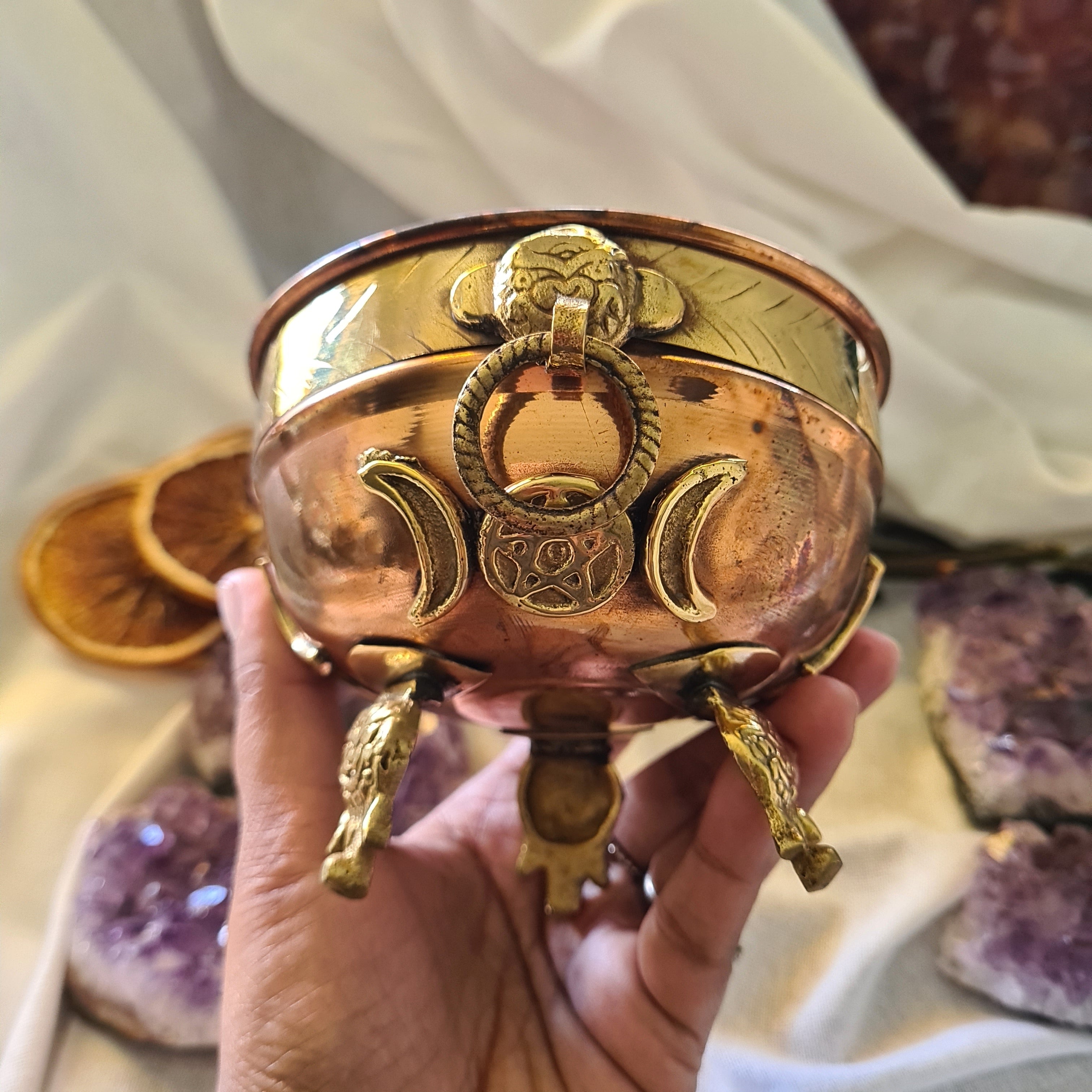 Triple Moon Copper Bowl | Bowl Only