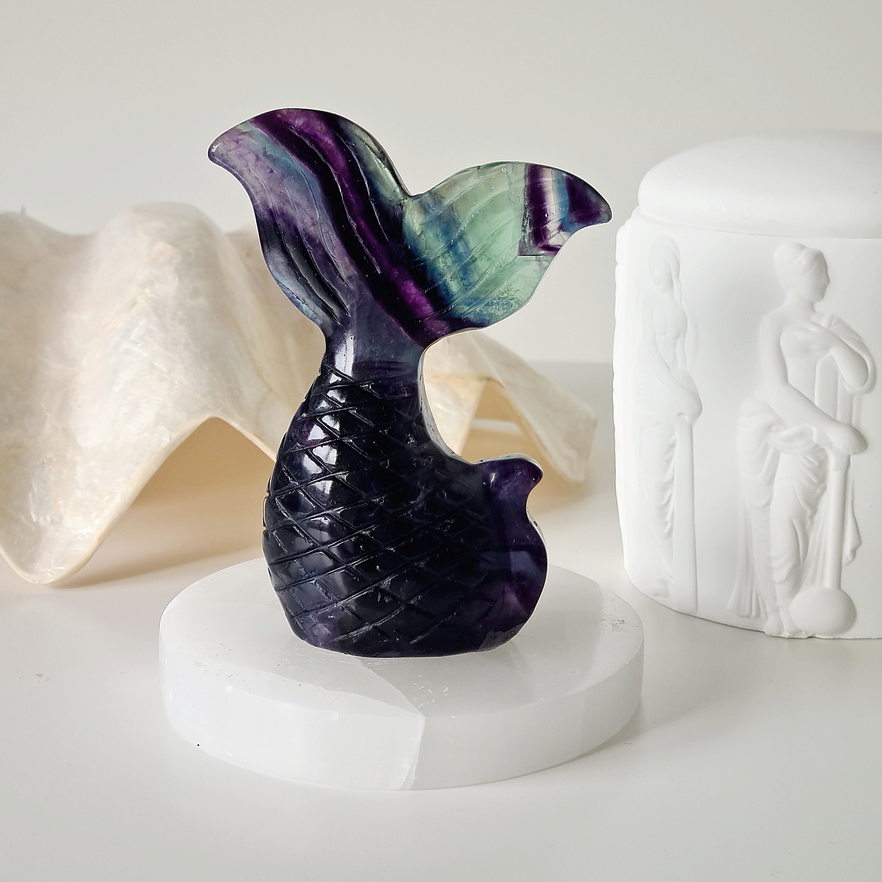 Siren & Mermaid Tail | Fluorite