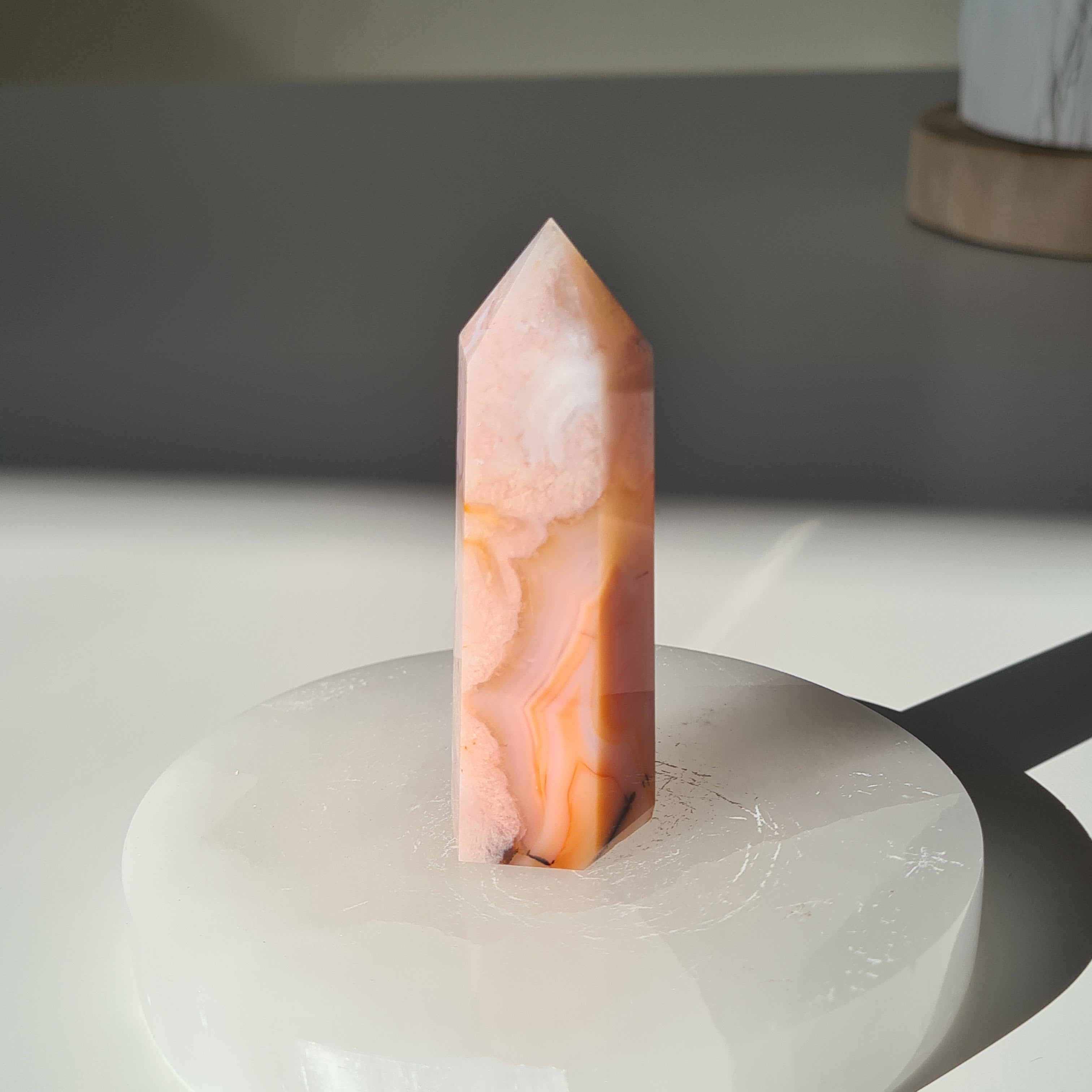 Flower Agate Point | F | 7.3 cm tall