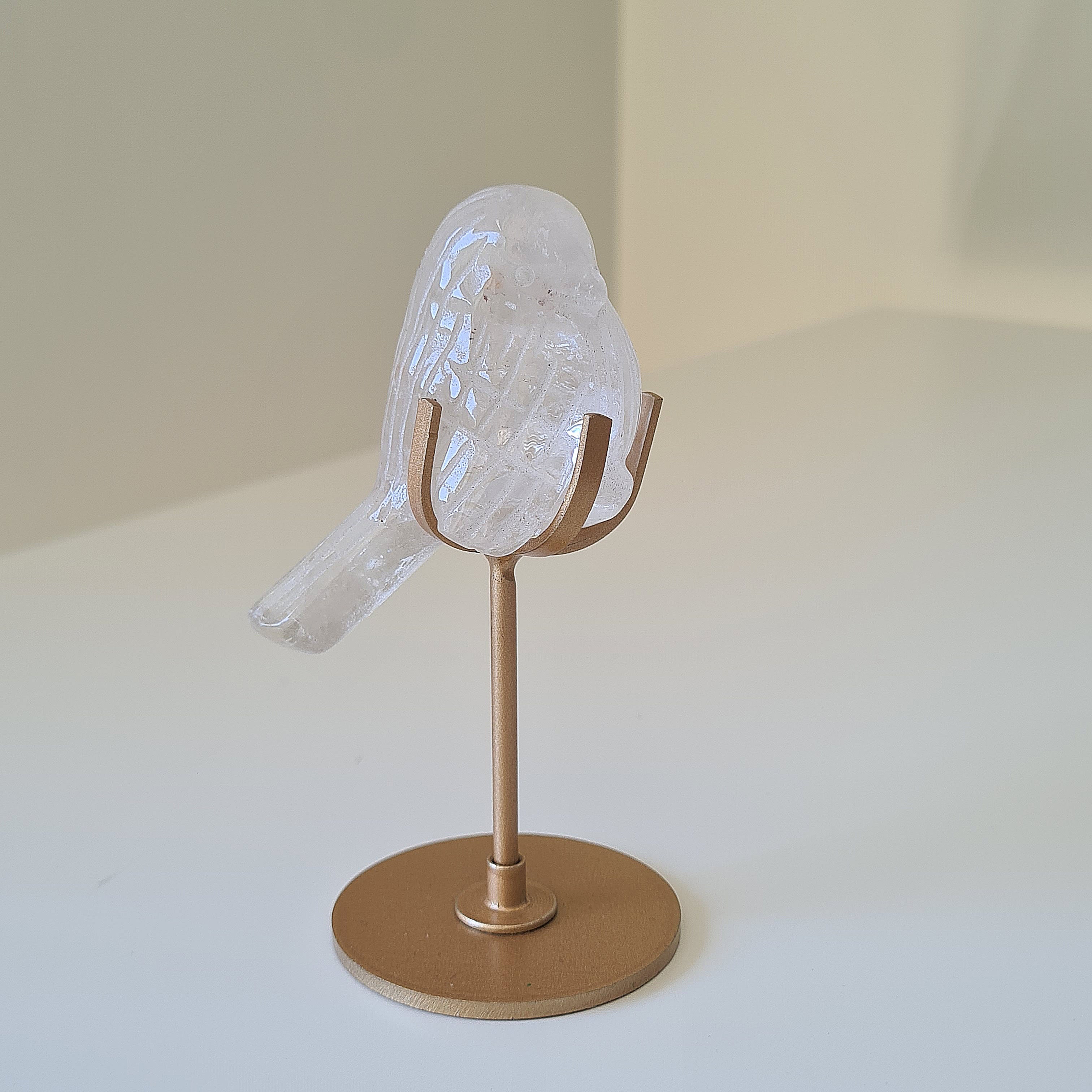 Quartz Bird 🐦 On Stand | Small