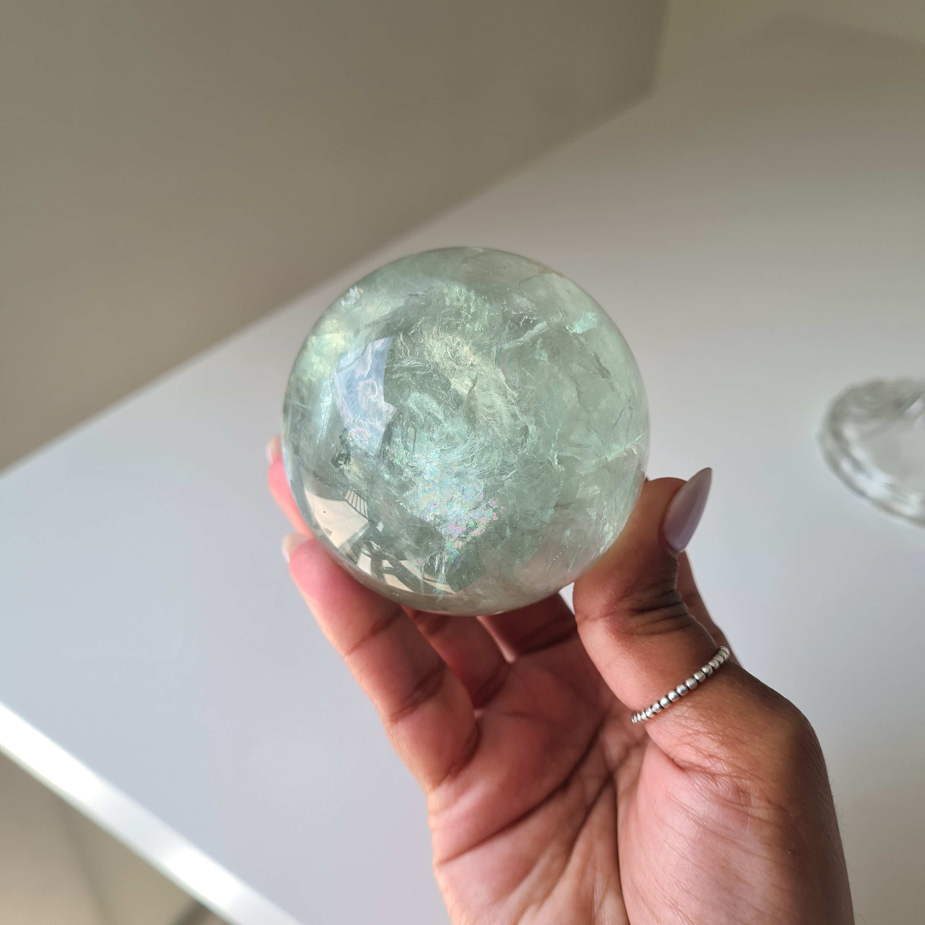 Intergalactic Fluorite with stand | a | 6.1 cm