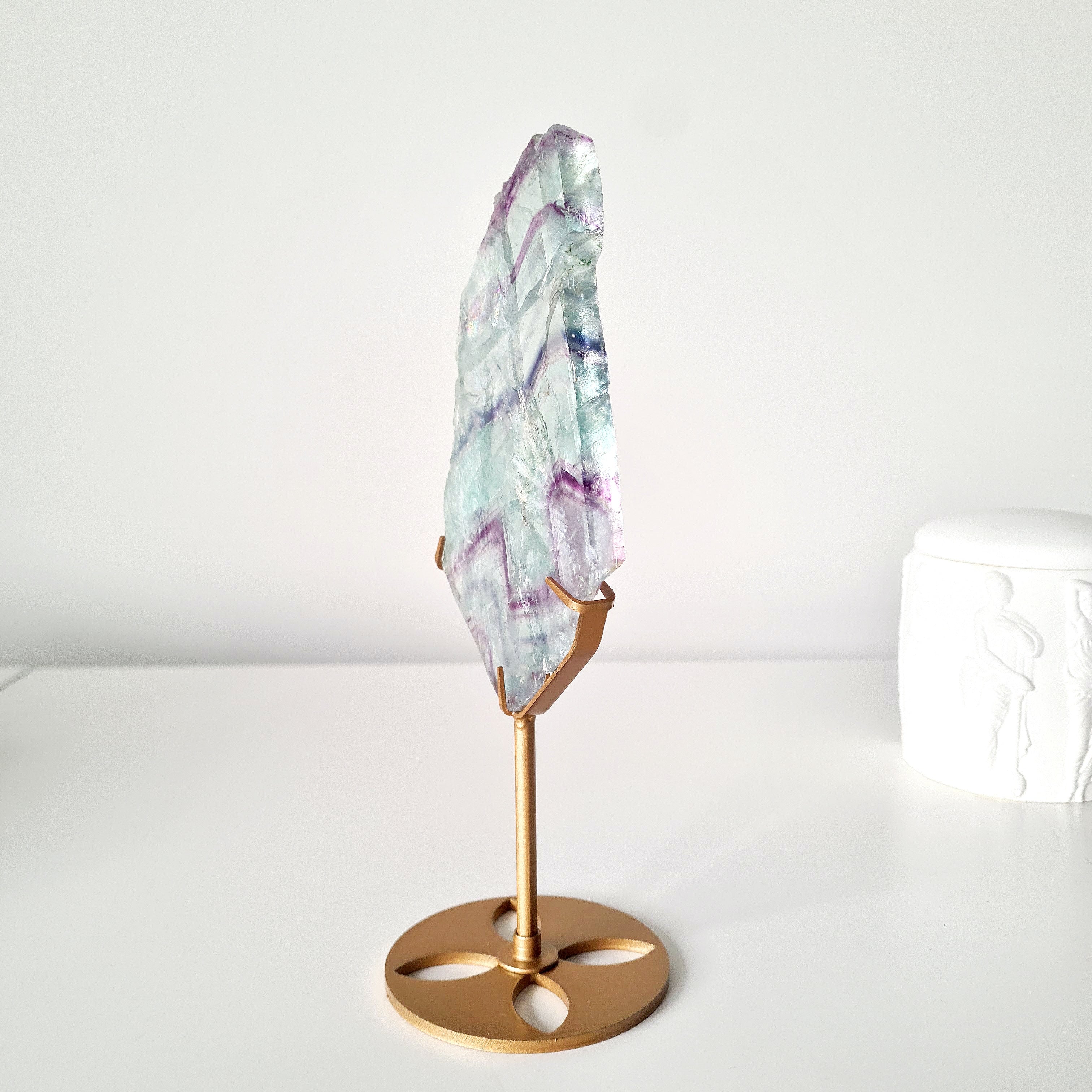 Rainbow Fluorite Dream Portal On Custom Stand | 22 cm tall with stand