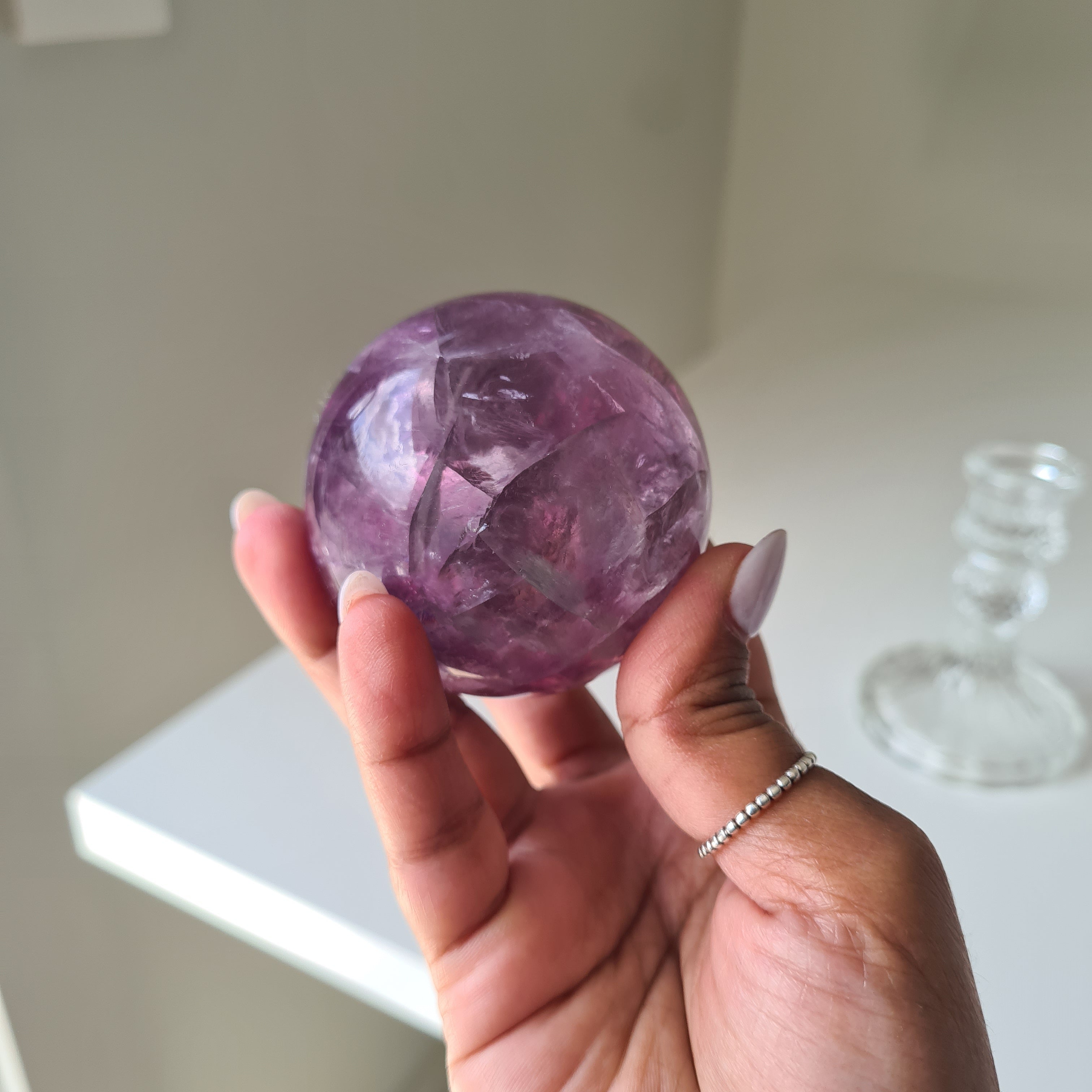 Intergalactic Fluorite with stand | g | 5.6 cm