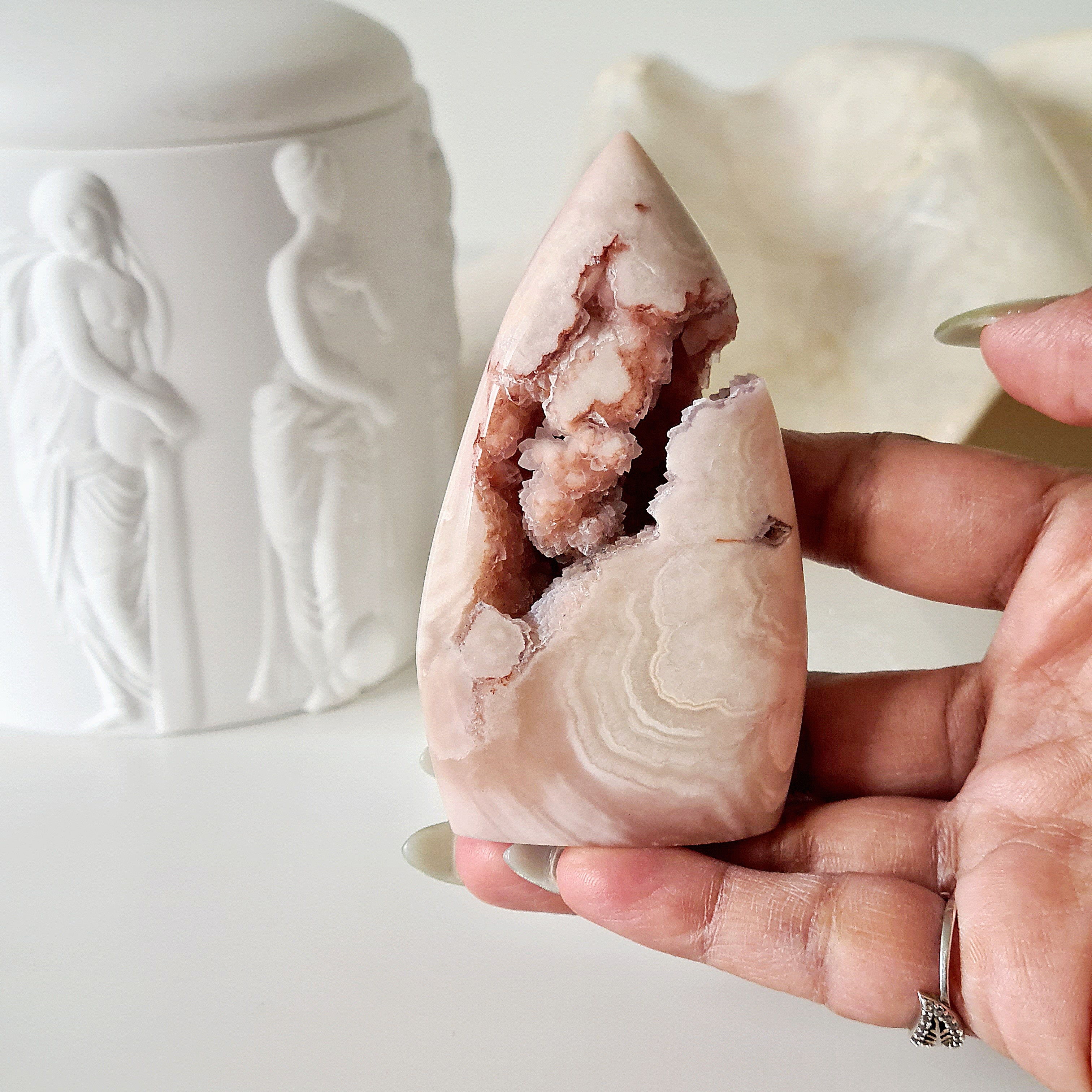Flower Agate Pink Amethyst | A | 112g
