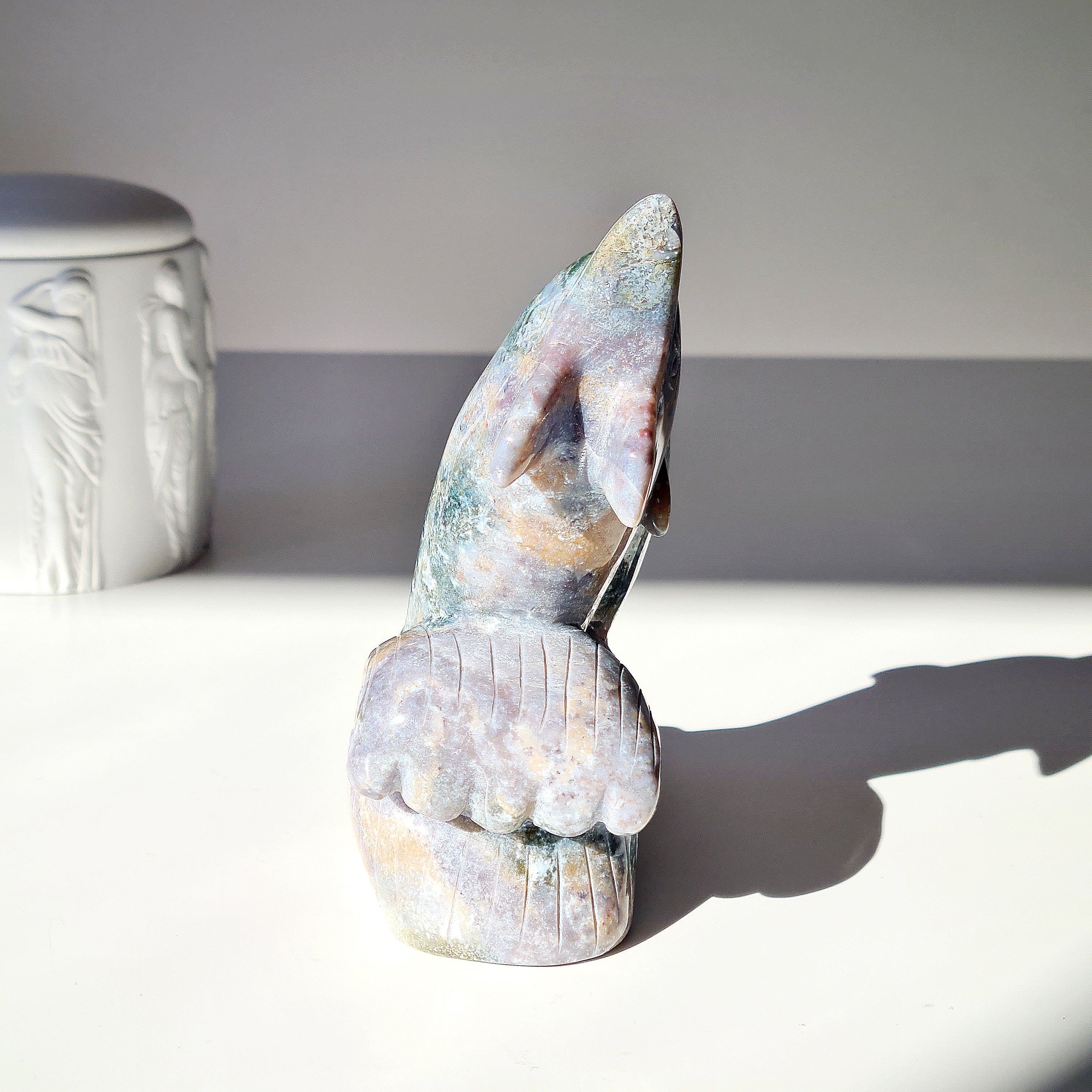 Ocean Jasper Dolphins Carving | 770 g