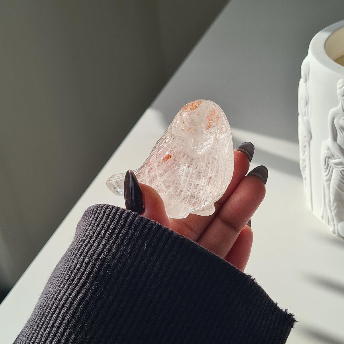 Clear quartz Crystal Bird