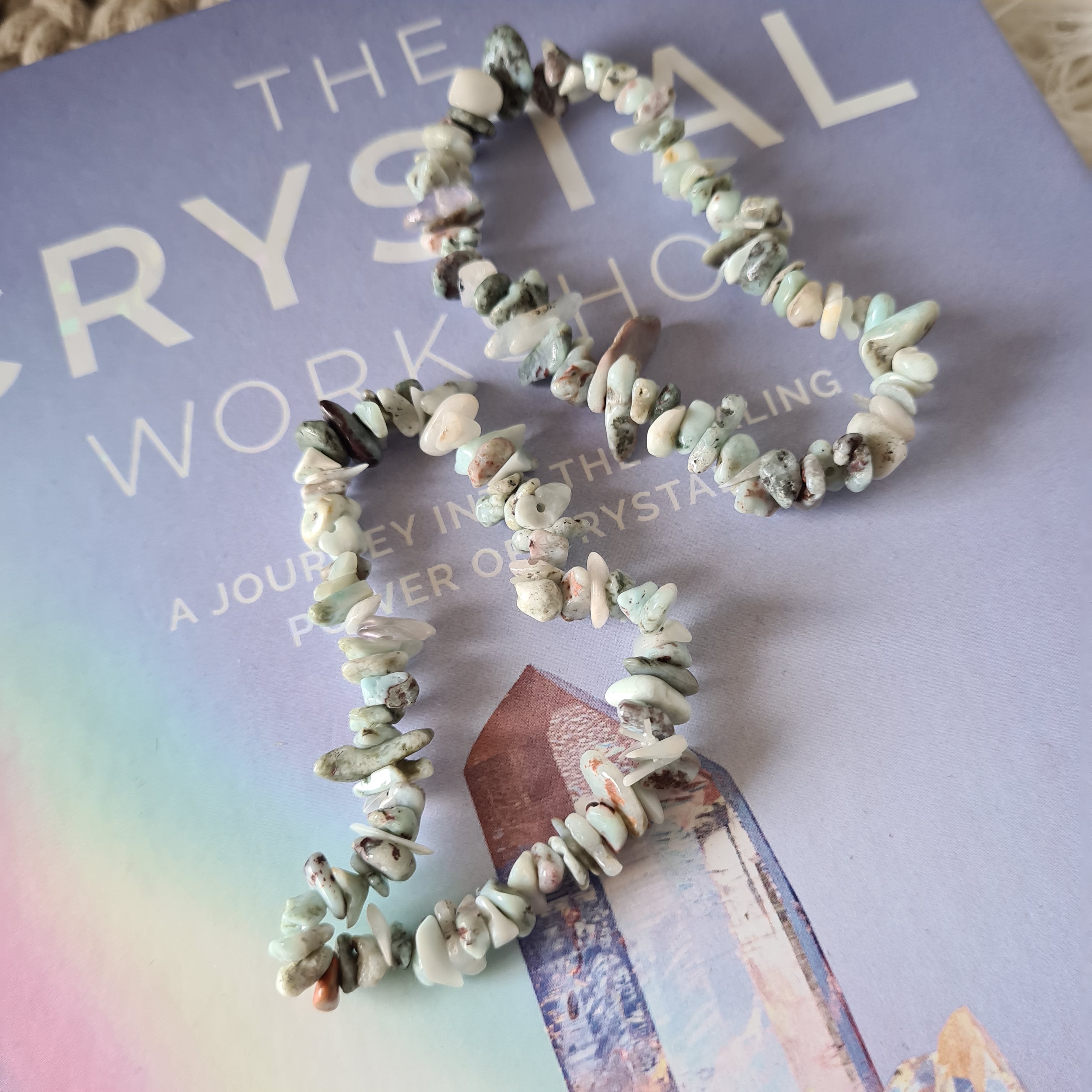 High Vibration | Larimar Crystal Chips Bracelet