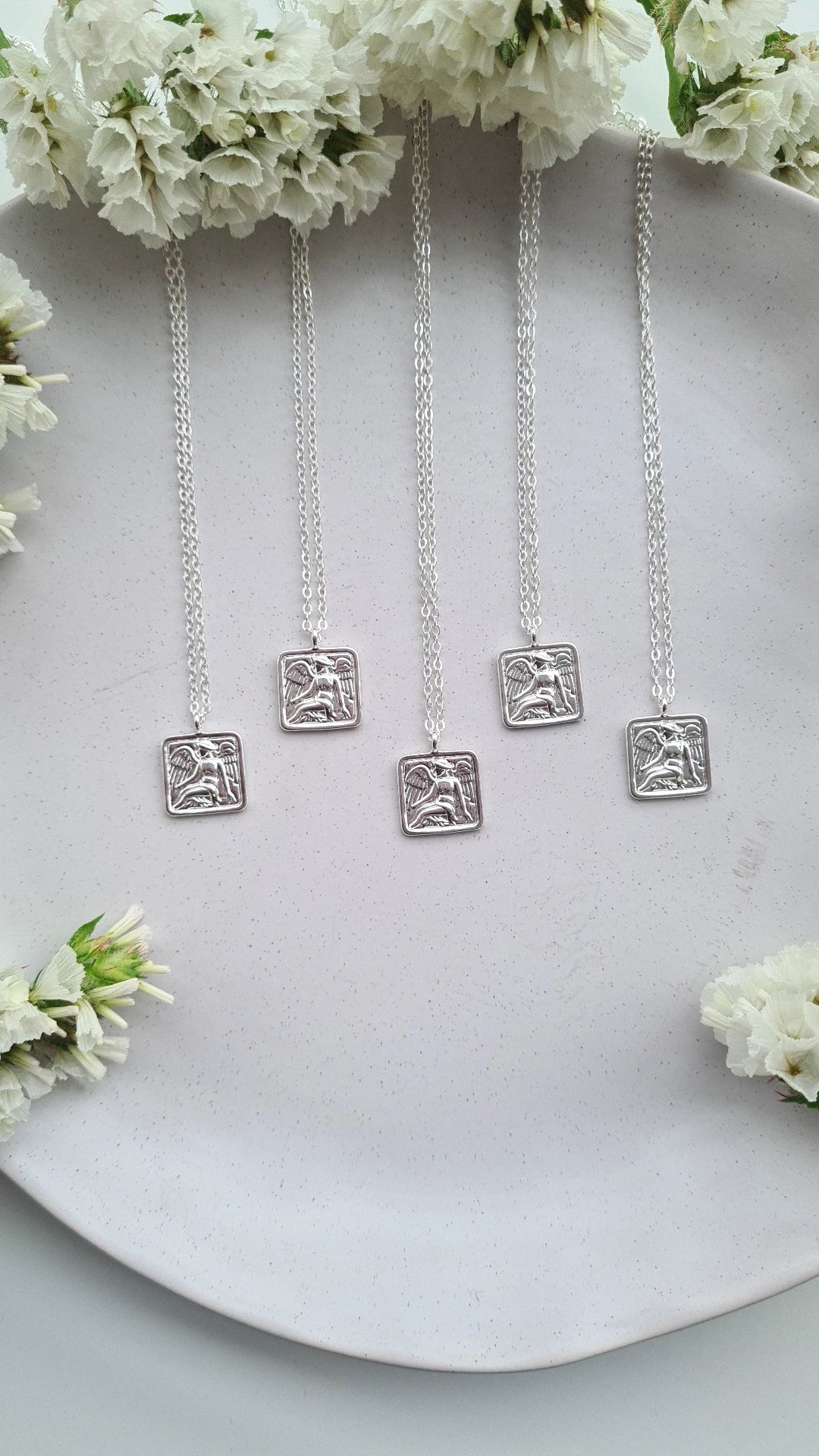 Guardian Angel Necklace~ Silver