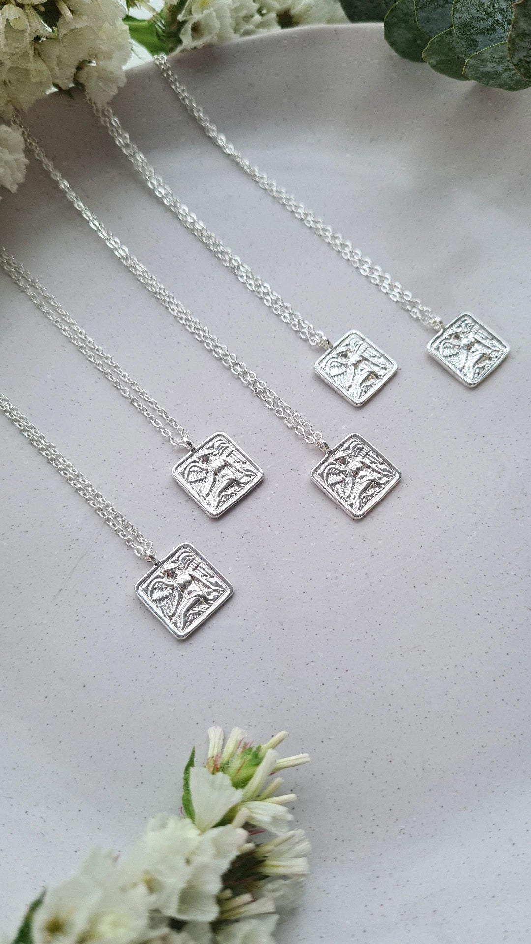 Guardian Angel Necklace~ Silver