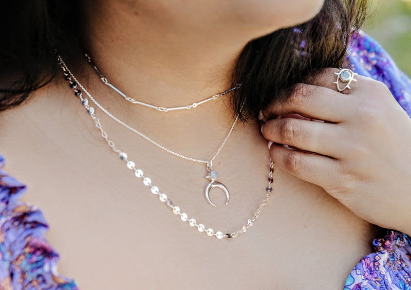 SELENE Necklace with Moonstone 🌙