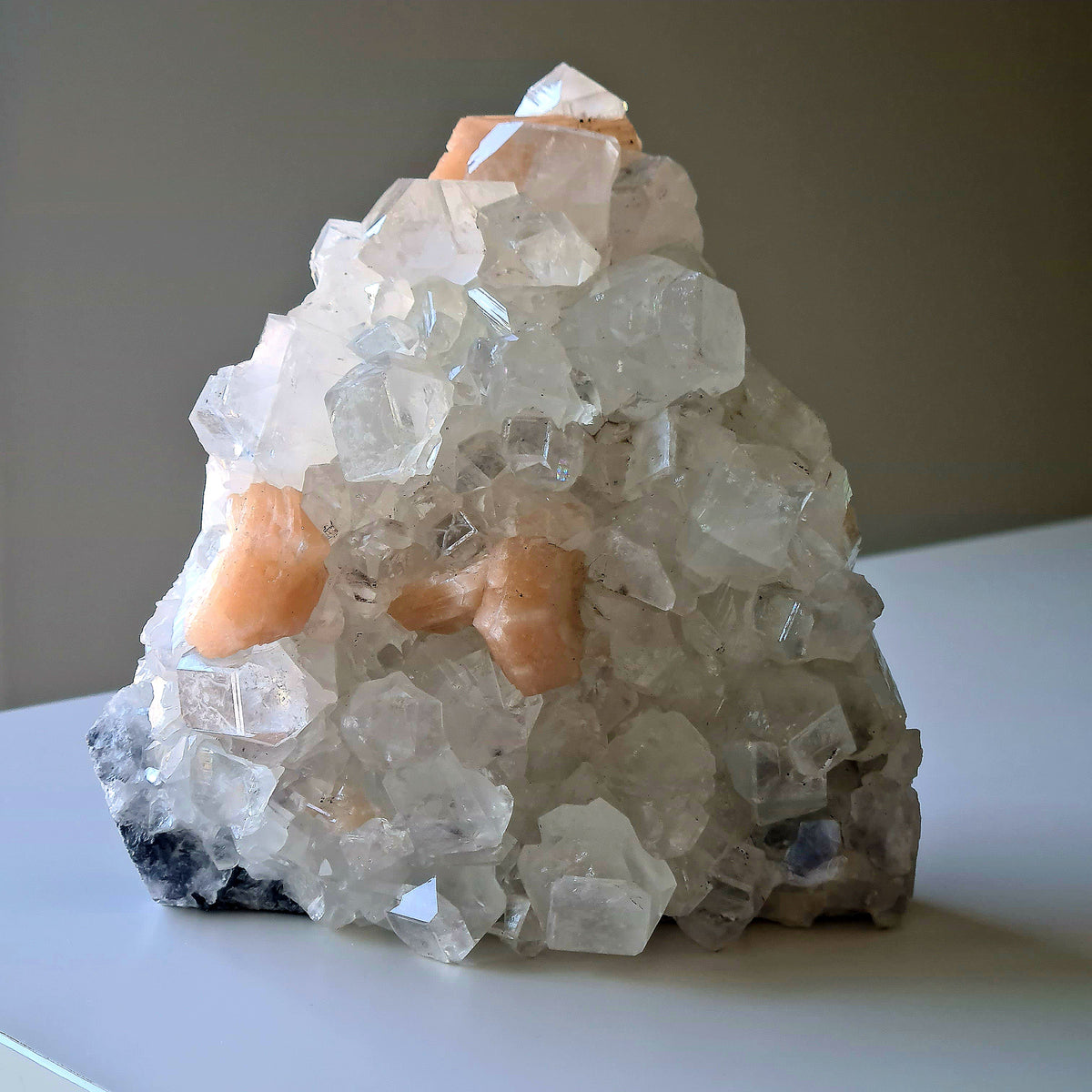 Captain Skully | Apophyllite Specimen Crusted Skull 💀 | 12 cm