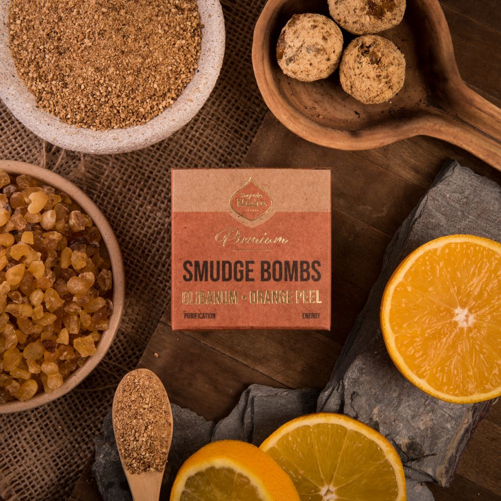 Inner Peace & Calmness Smudge Bombs | Olibanum & Orange Peel | 8 Pack