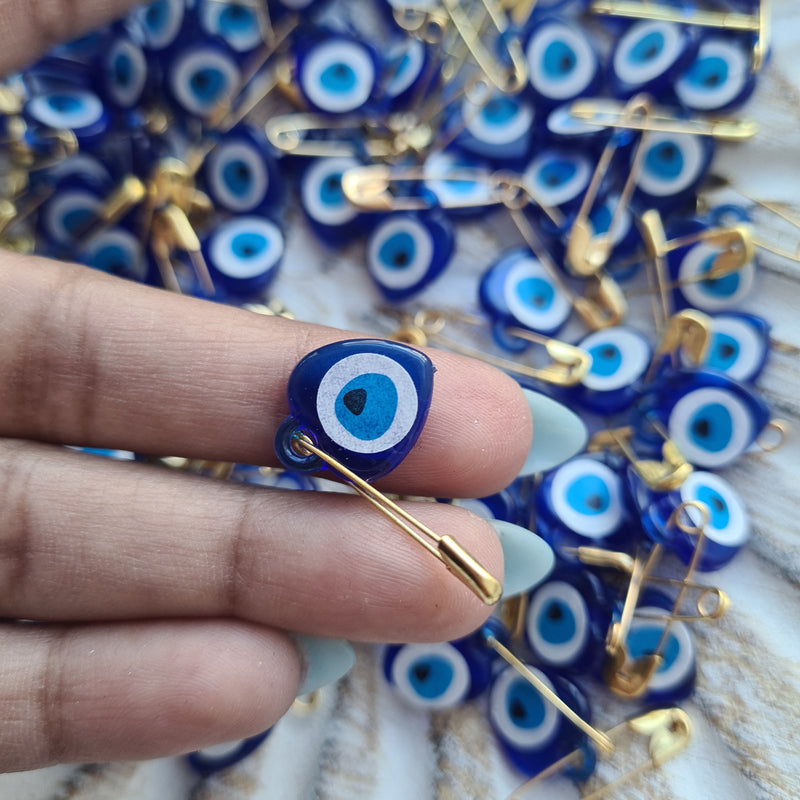 5 pcs Evil Eye ~ Mini Pin Blue
