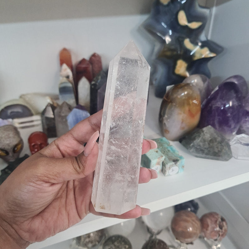 Clear quartz ~ Tip chipped
