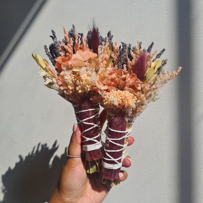 'Loving Energy' ~ Strawberry Quartz Flower Wand